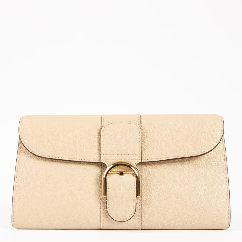 Delvaux Beige Brillant Long Chain Wallet