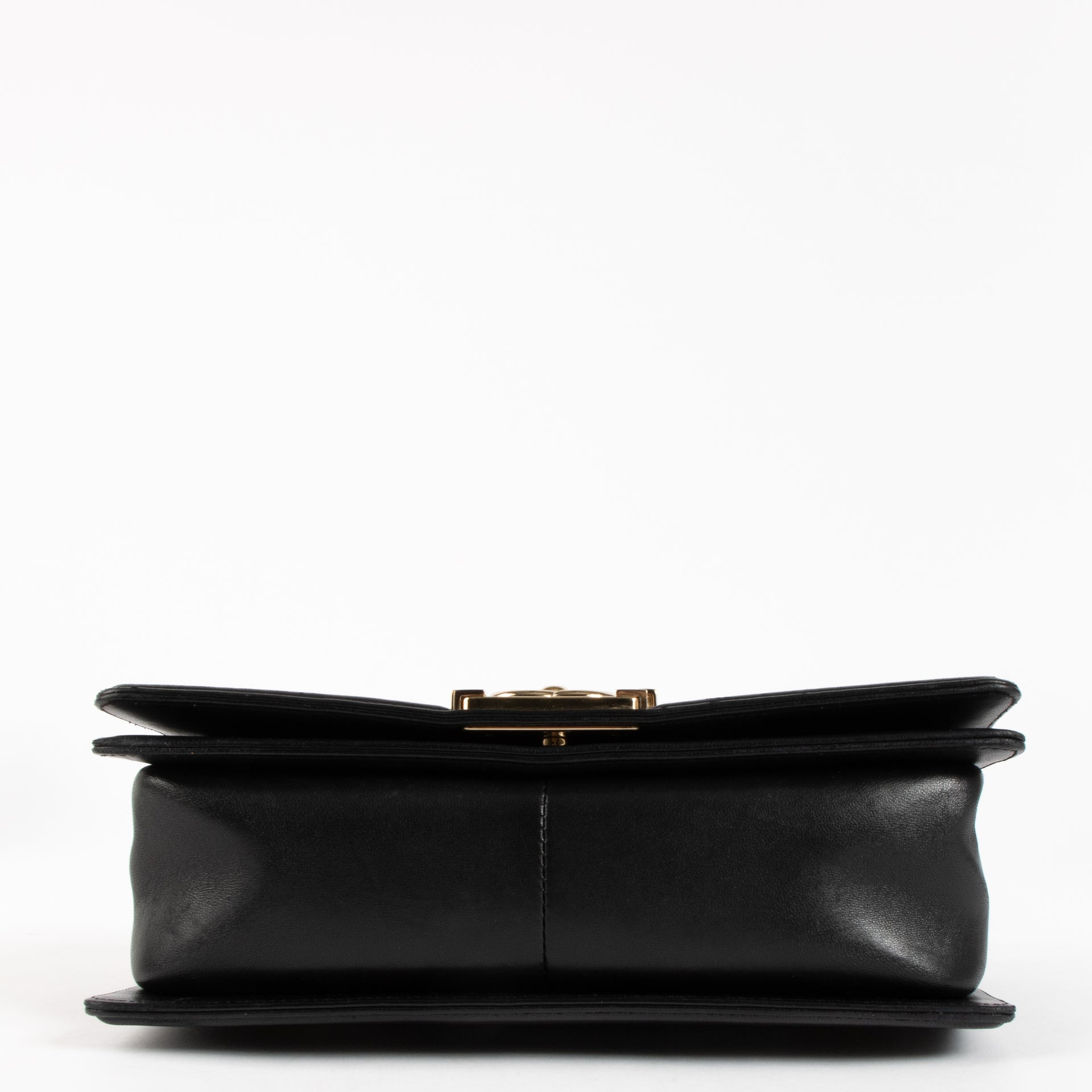 Chanel Black Calfskin Medium Boy Chanel Bag
