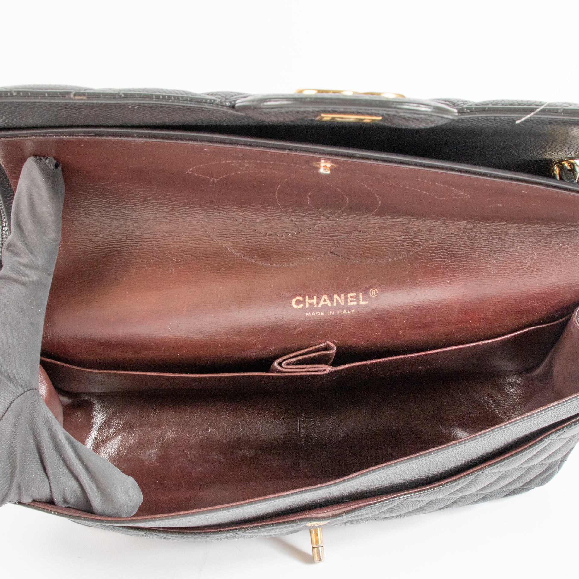 Chanel Black Caviar Large/Jumbo Classic Bag