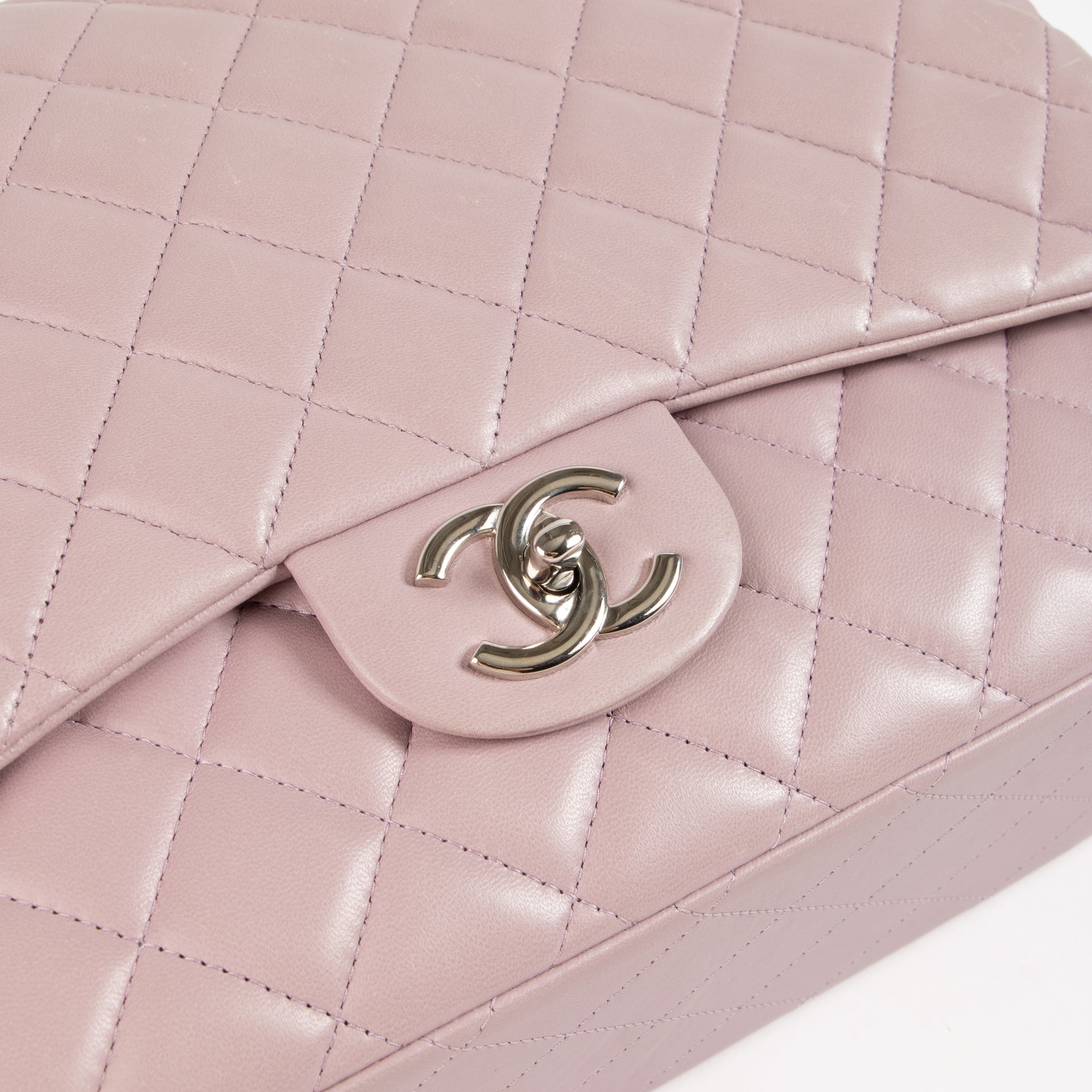 Chanel Mauve Lambskin Maxi Classic Bag