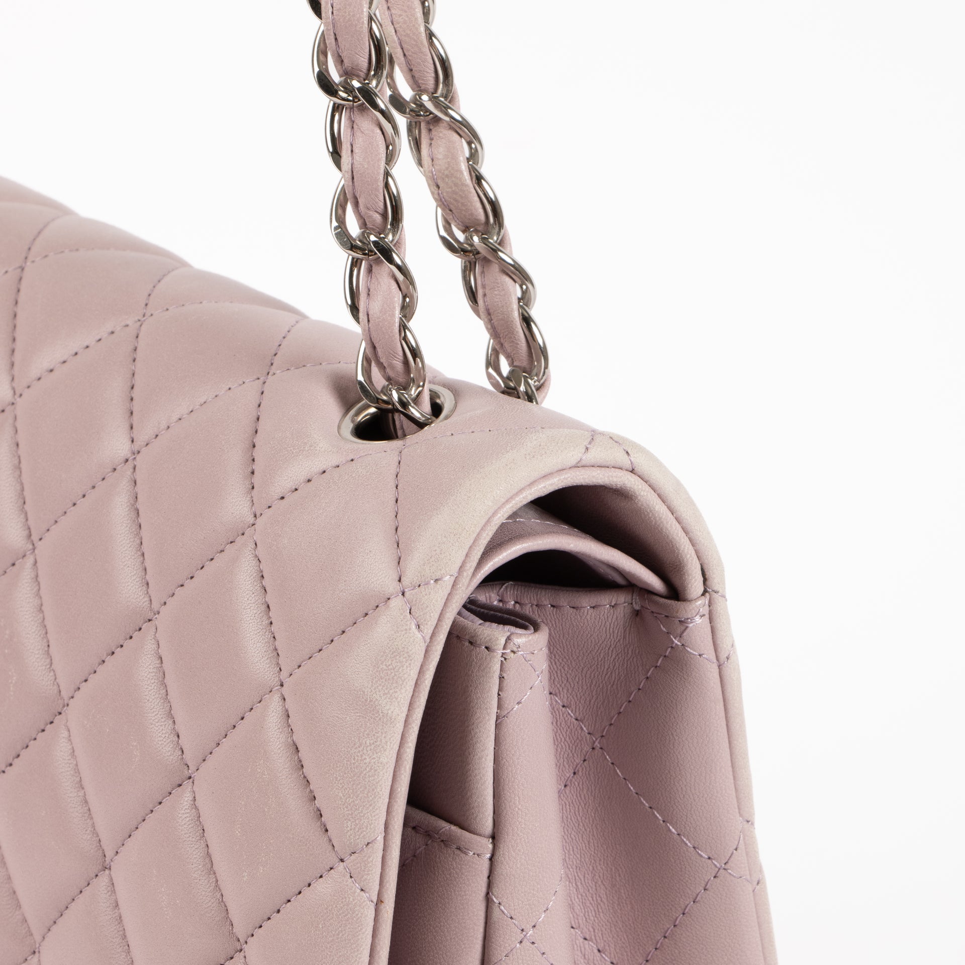 Chanel Mauve Lambskin Maxi Classic Bag