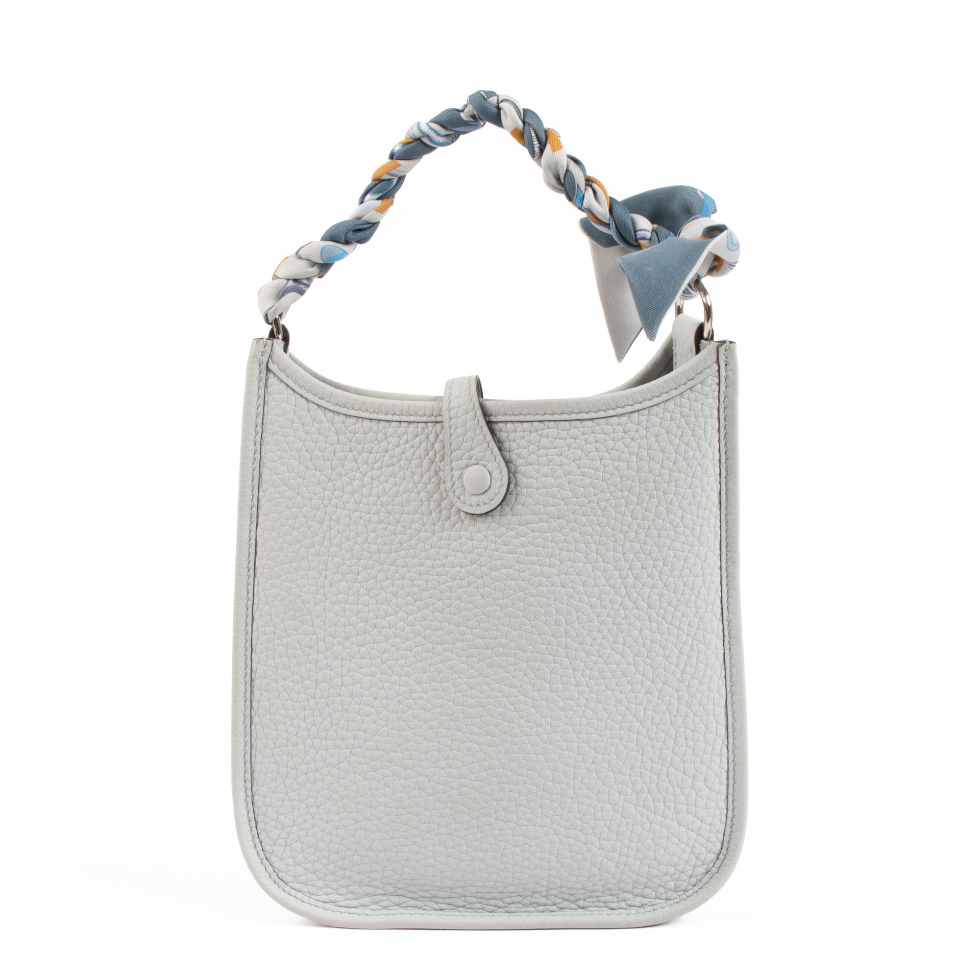 Hermès Evelyne 16 Bleu Pale/Gris Etain Clemence PHW