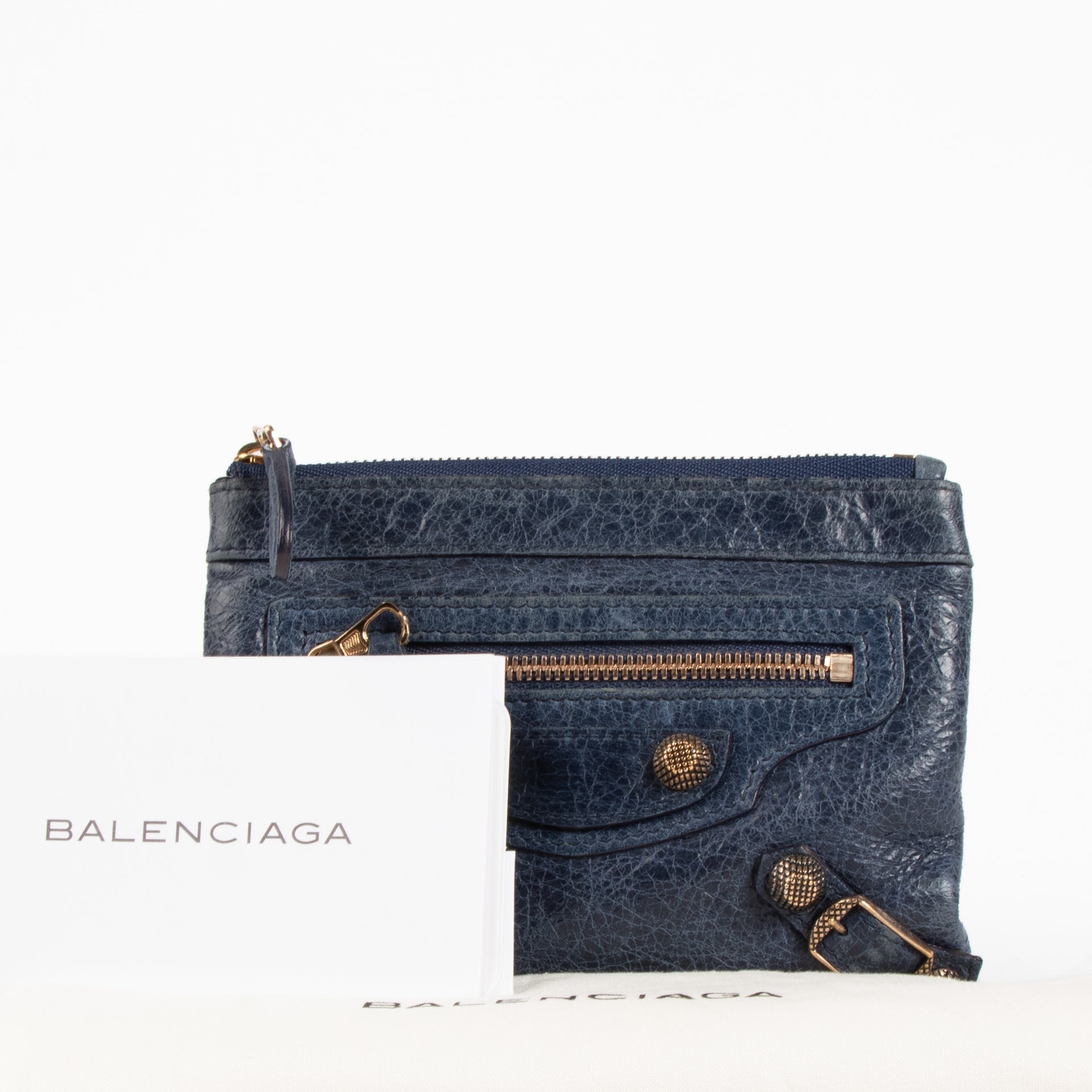 Shop the authentic Balenciaga Navy Blue Wallet on Labellov.com !