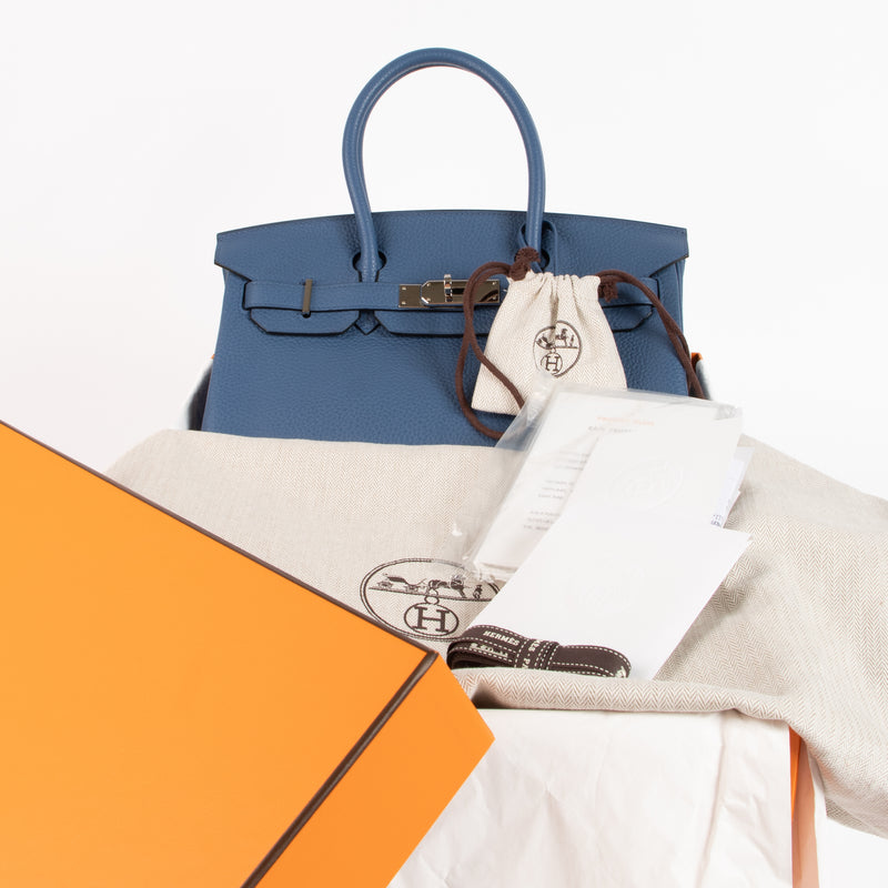 Hermès Birkin 30 Blue Agate Clemence PHW