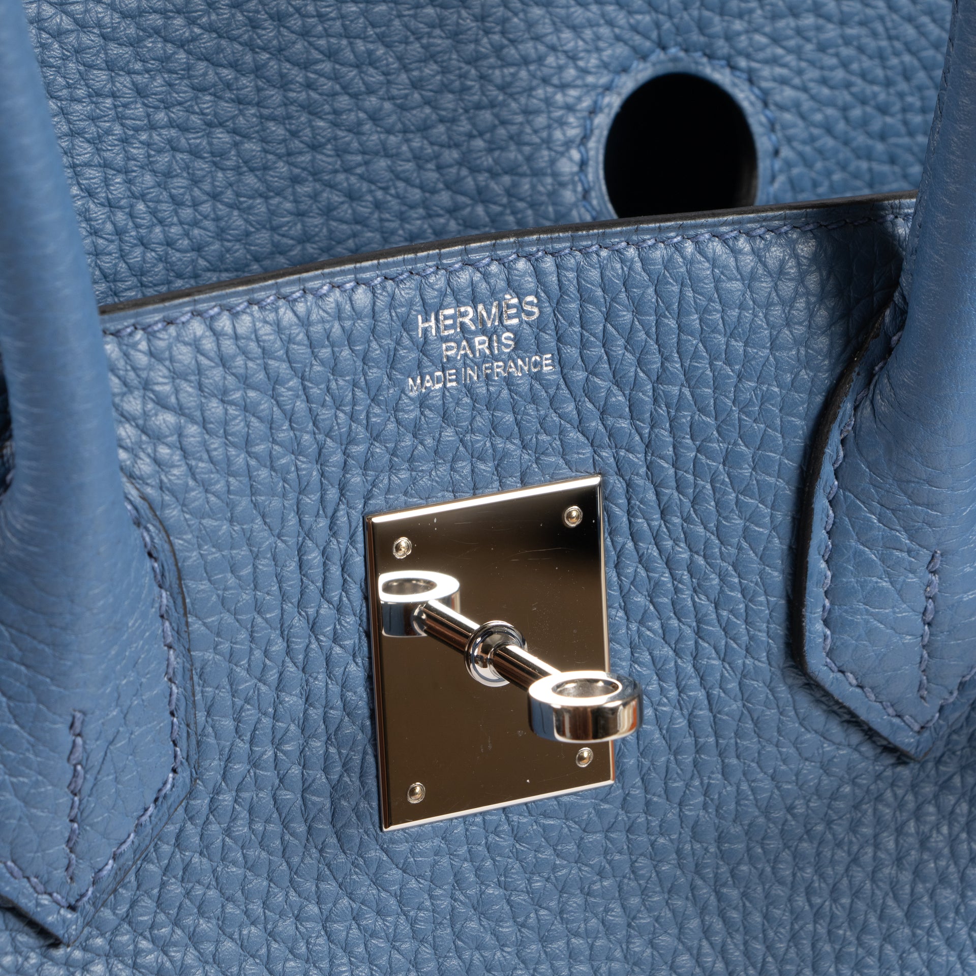 Hermès Birkin 30 Blue Agate Clemence PHW