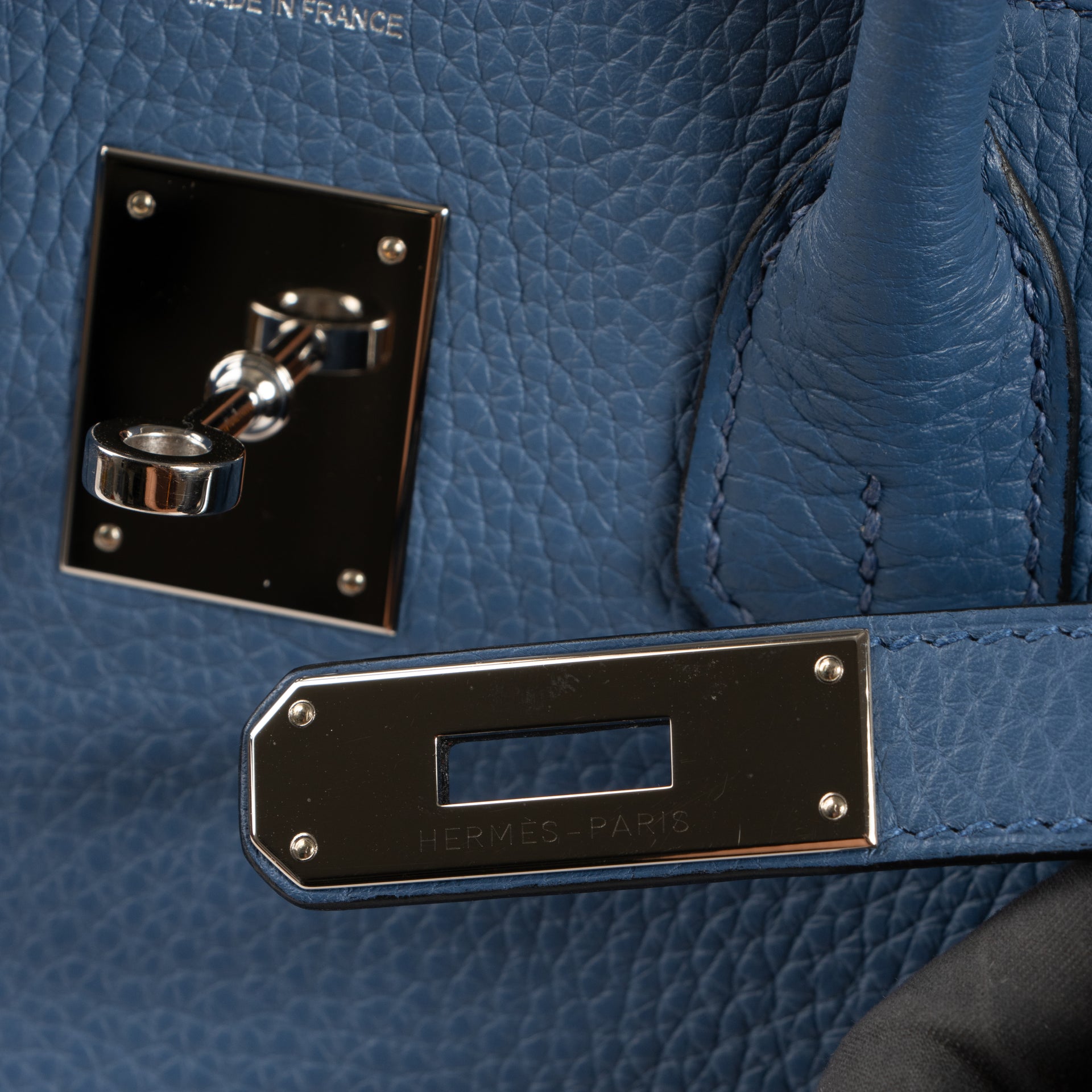 Hermès Birkin 30 Blue Agate Clemence PHW