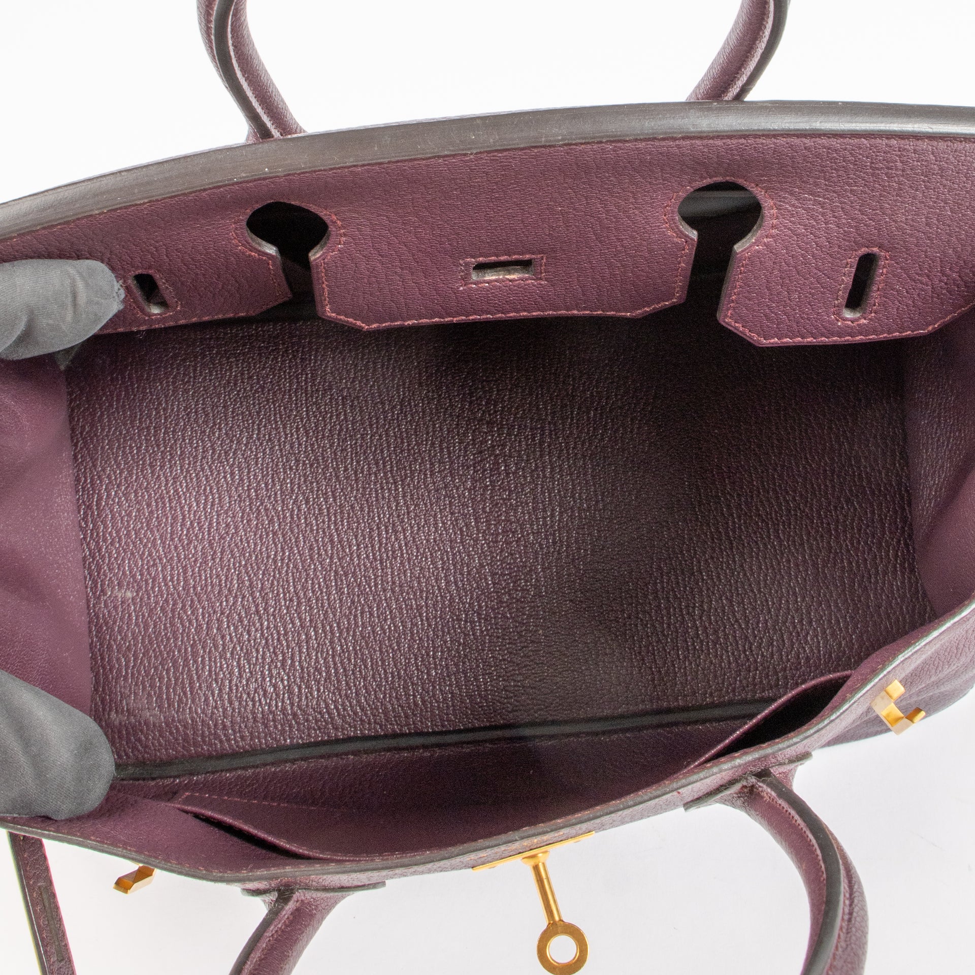 Hermès HSS Birkin 30 Raisin Chevre Mysore BGHW
