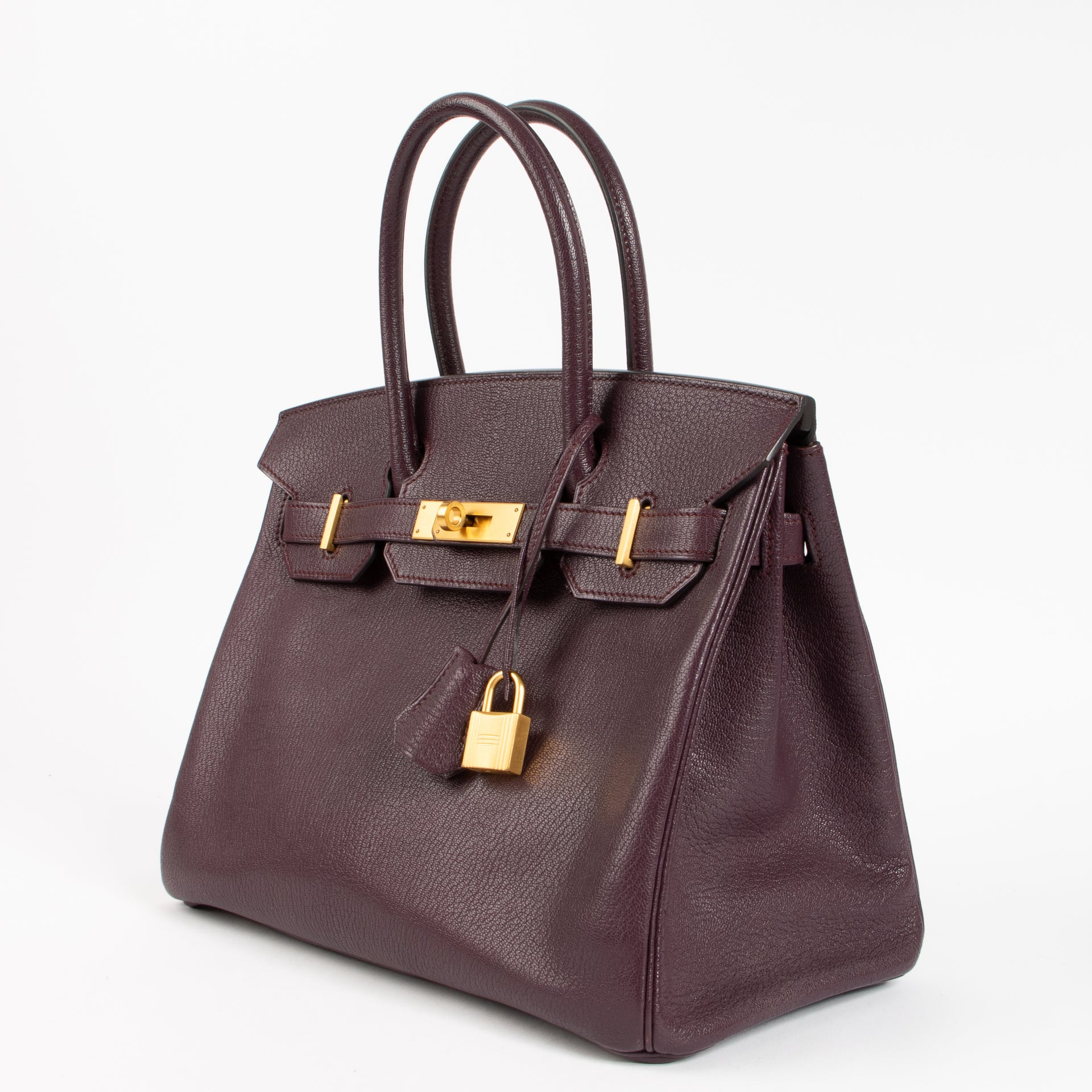 Hermès HSS Birkin 30 Raisin Chevre Mysore BGHW