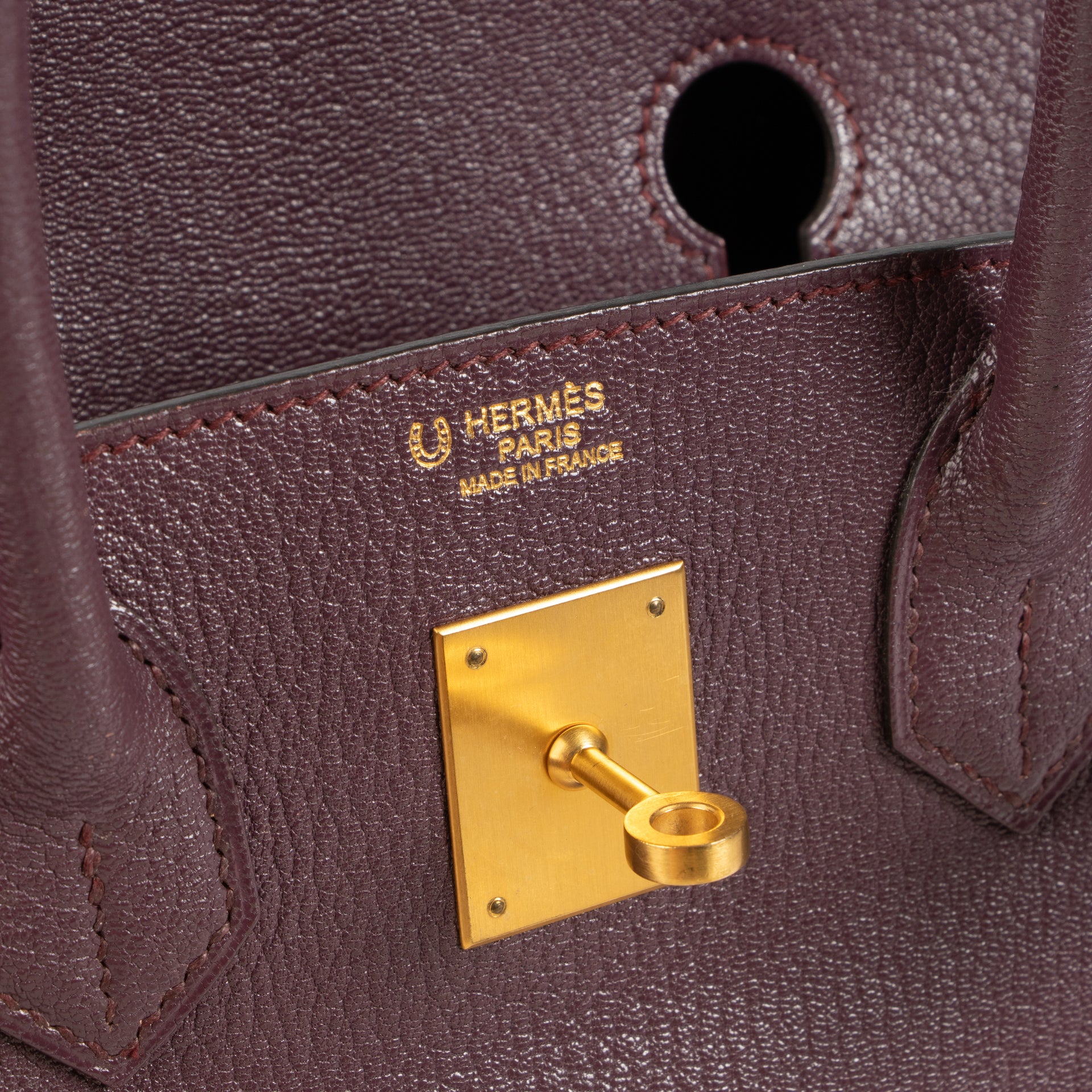 Hermès HSS Birkin 30 Raisin Chevre Mysore BGHW