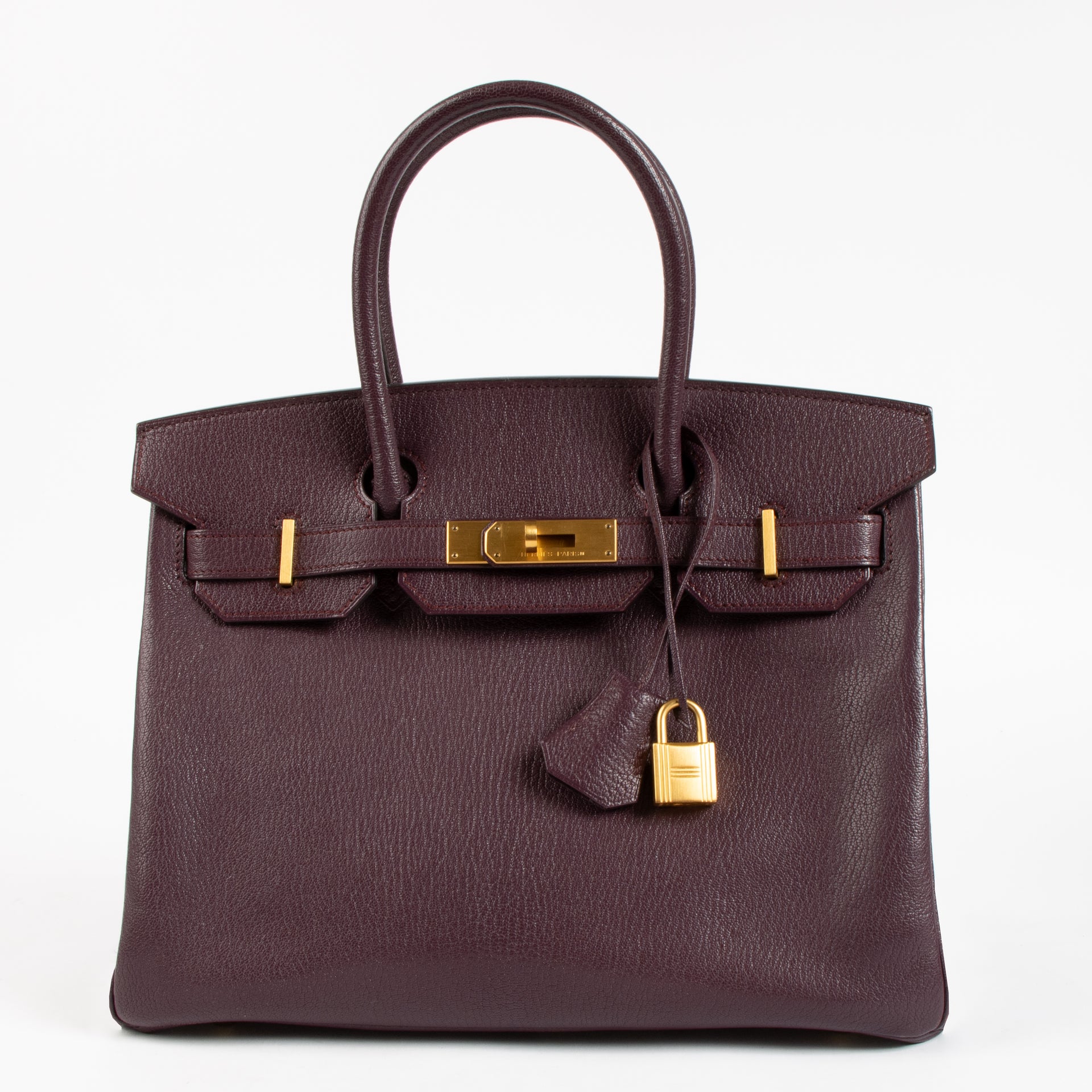 Hermès HSS Birkin 30 Raisin Chevre Mysore BGHW