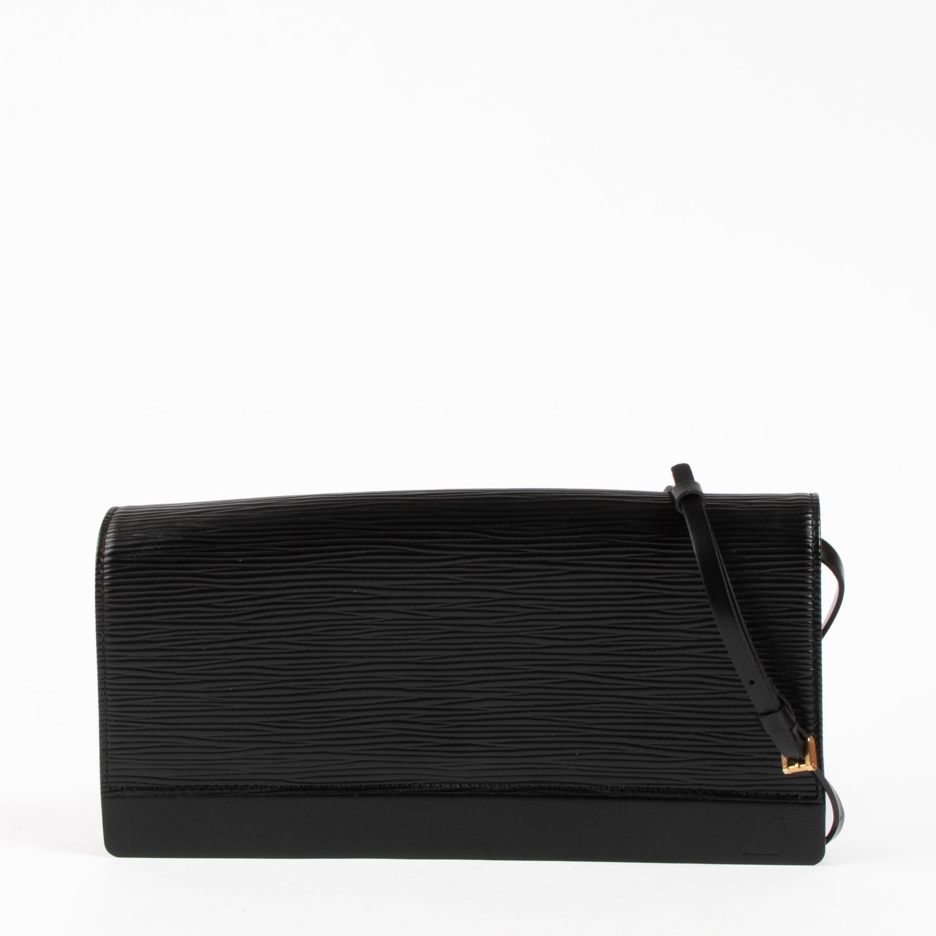 Louis Vuitton Black Epi Honfleurs Pochette Bag