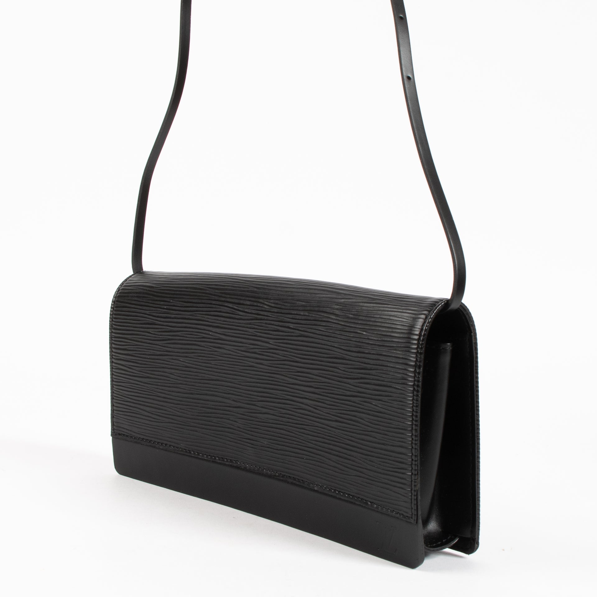 Louis Vuitton Black Epi Honfleurs Pochette Bag