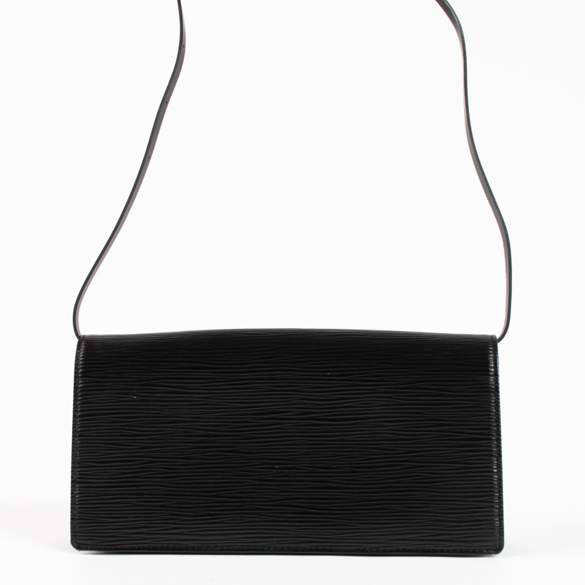 Louis Vuitton Black Epi Honfleurs Pochette Bag