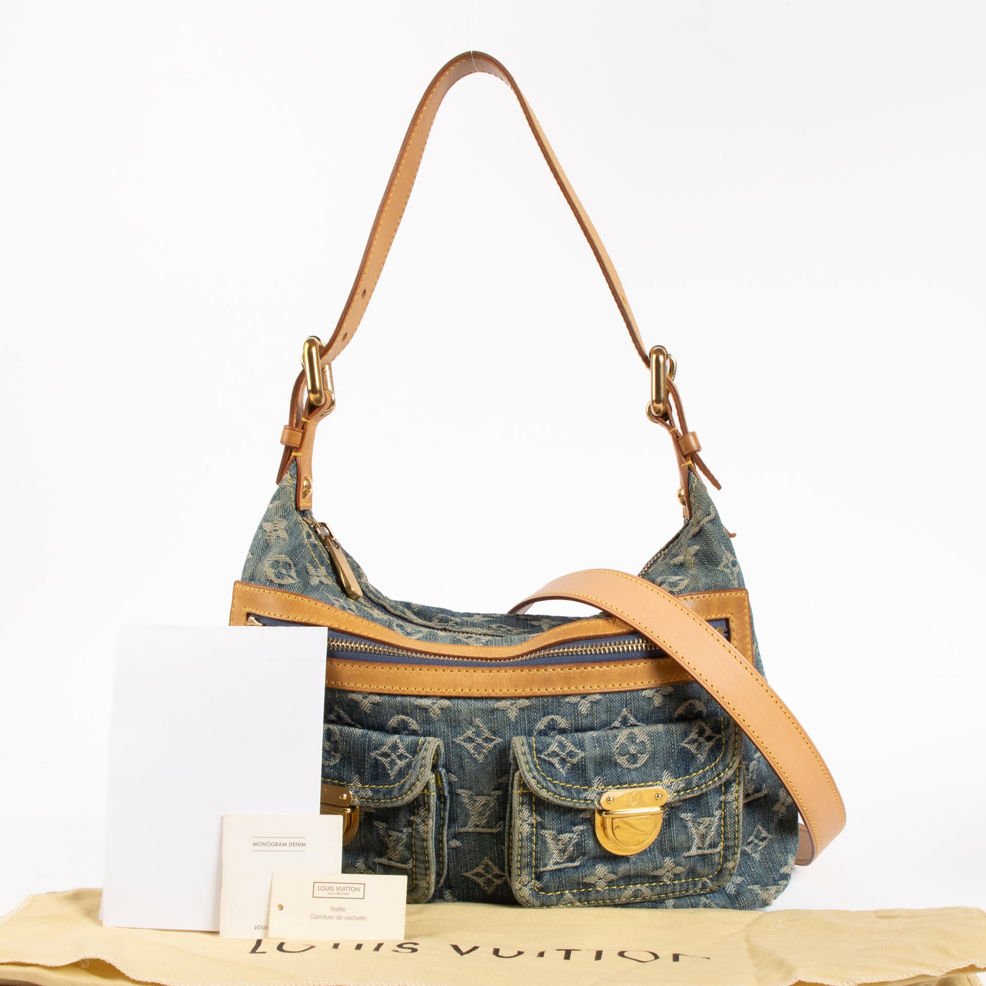 Shop the authentic Louis Vuitton Monogram Denim Baggy on Labellov.com !