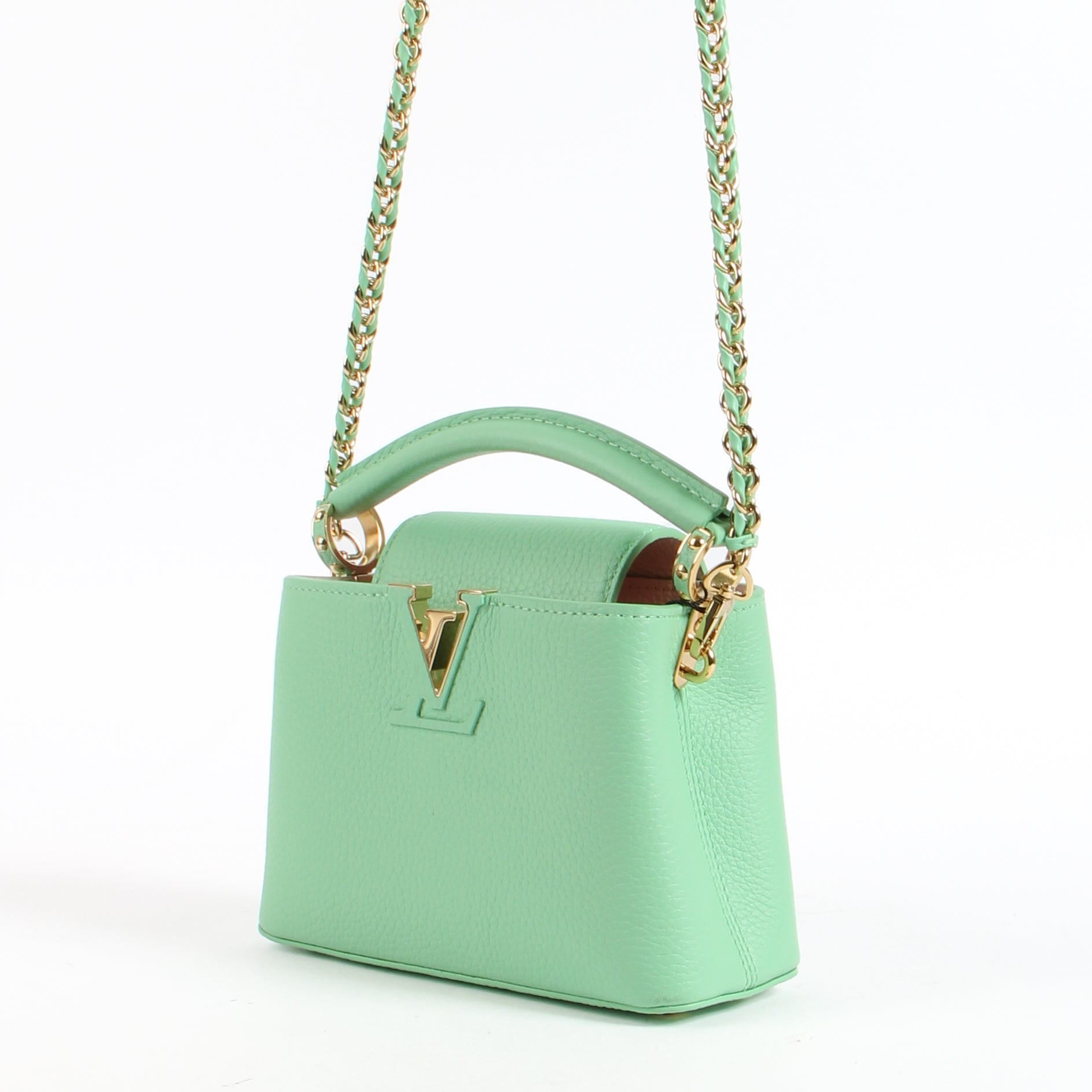 Louis Vuitton Vert Pomme Taurillon Capucine Mini Bag