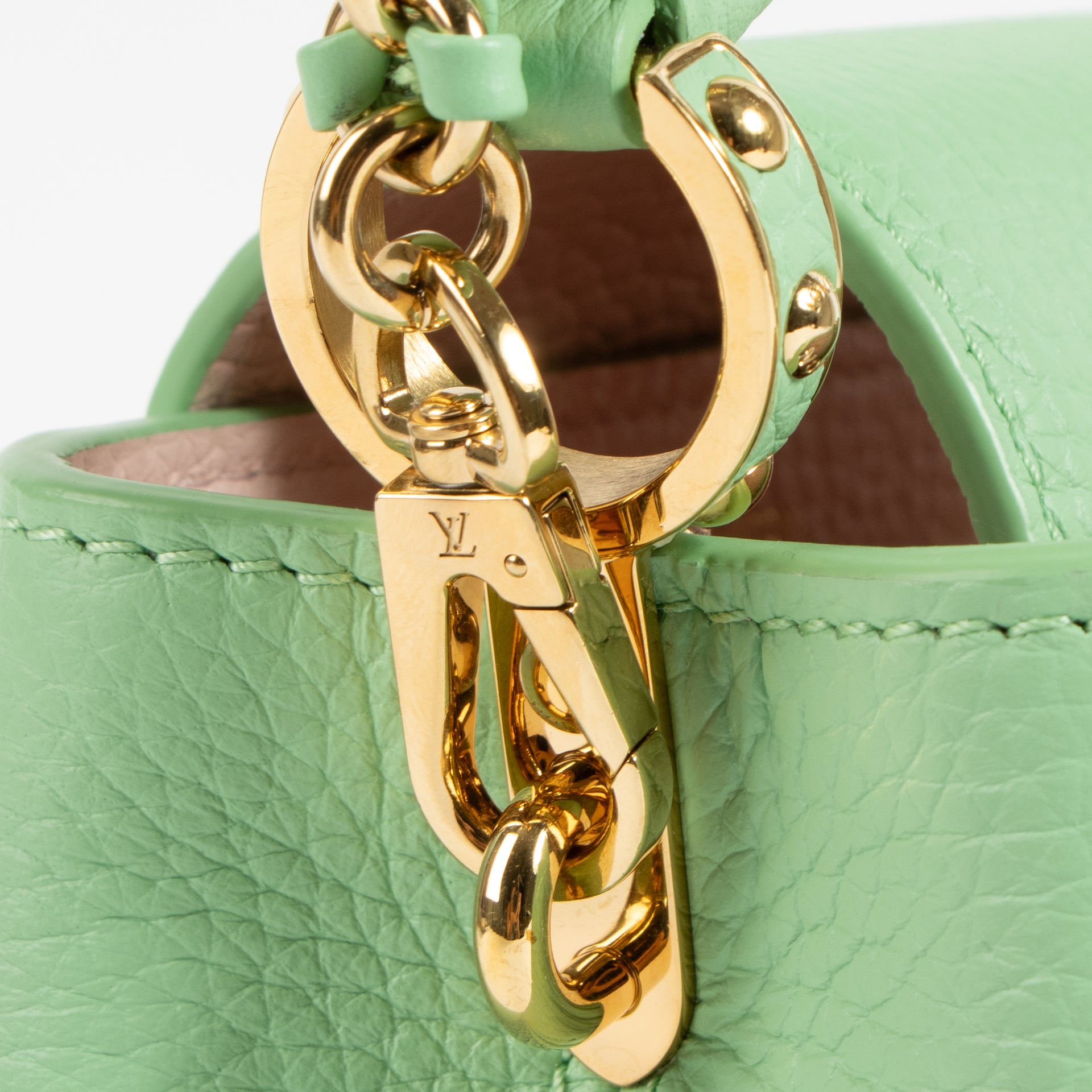 Louis Vuitton Vert Pomme Taurillon Capucine Mini Bag
