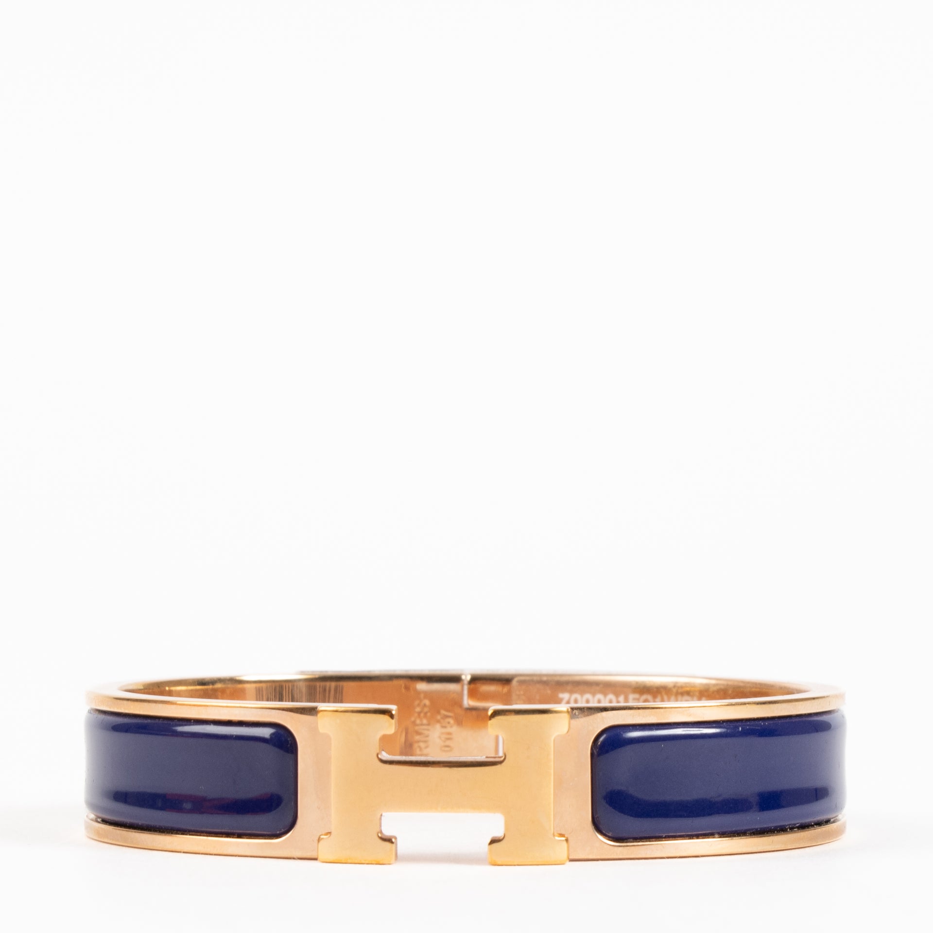 Shop the authentic Hermès Blue Impérial Clic H Bracelet on Labellov.com !