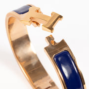 Shop the authentic Hermès Blue Impérial Clic H Bracelet on Labellov.com !
