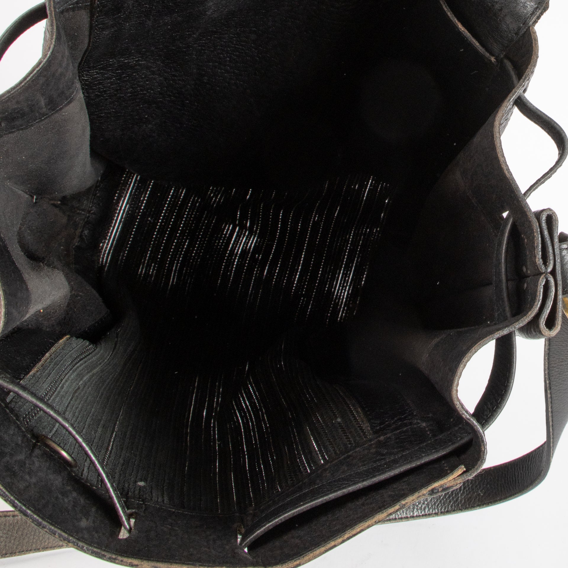 Delvaux Black Toile de Cuir Shoulder Bag