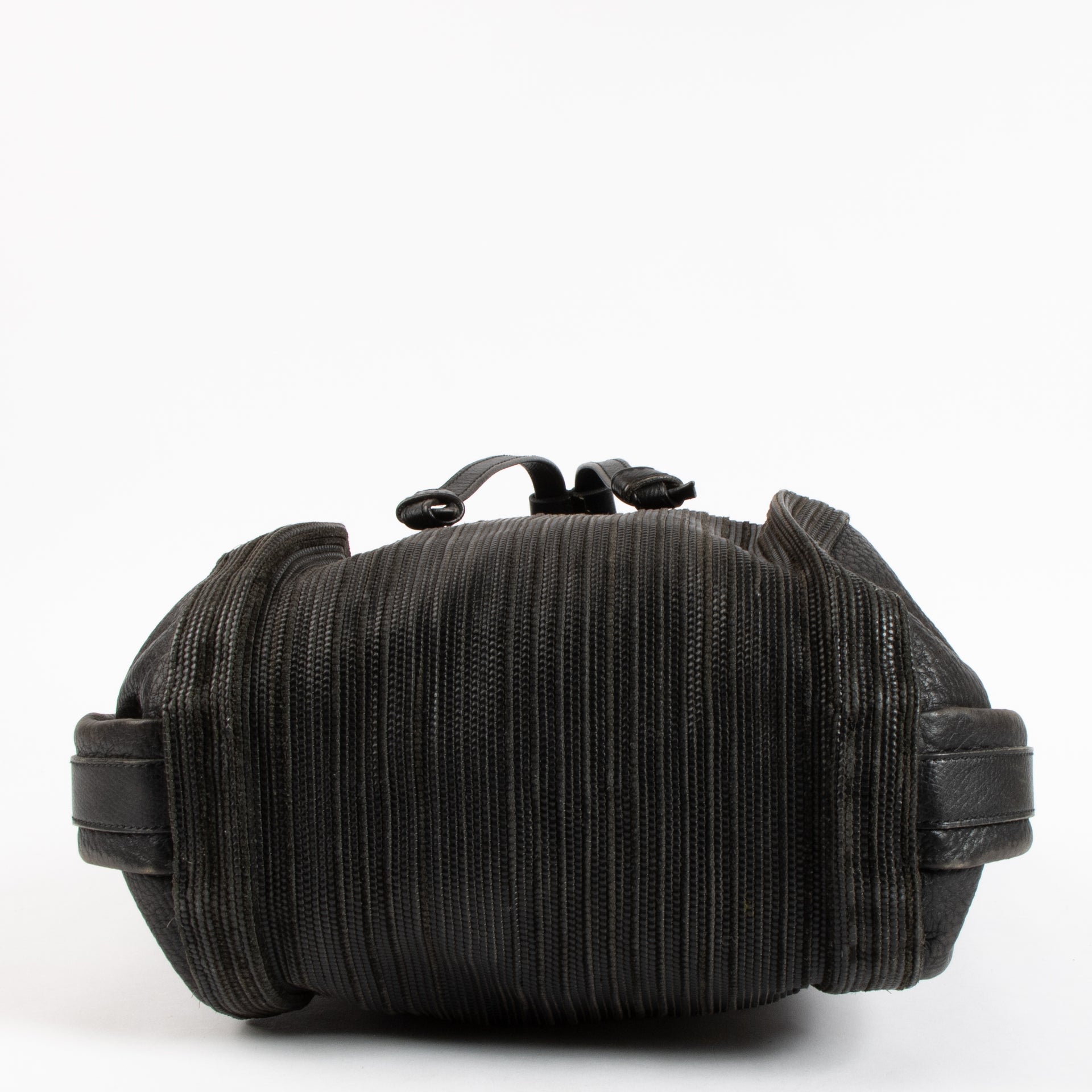 Delvaux Black Toile de Cuir Shoulder Bag