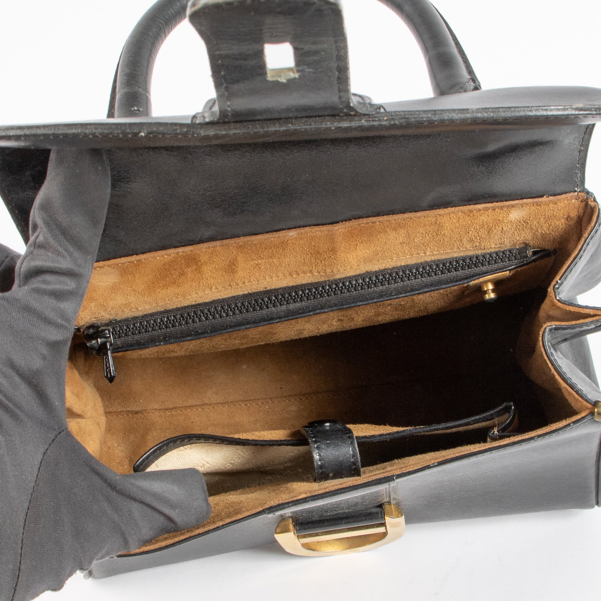 Delvaux 1974s Navy Box Calf Brillant PM Bag
