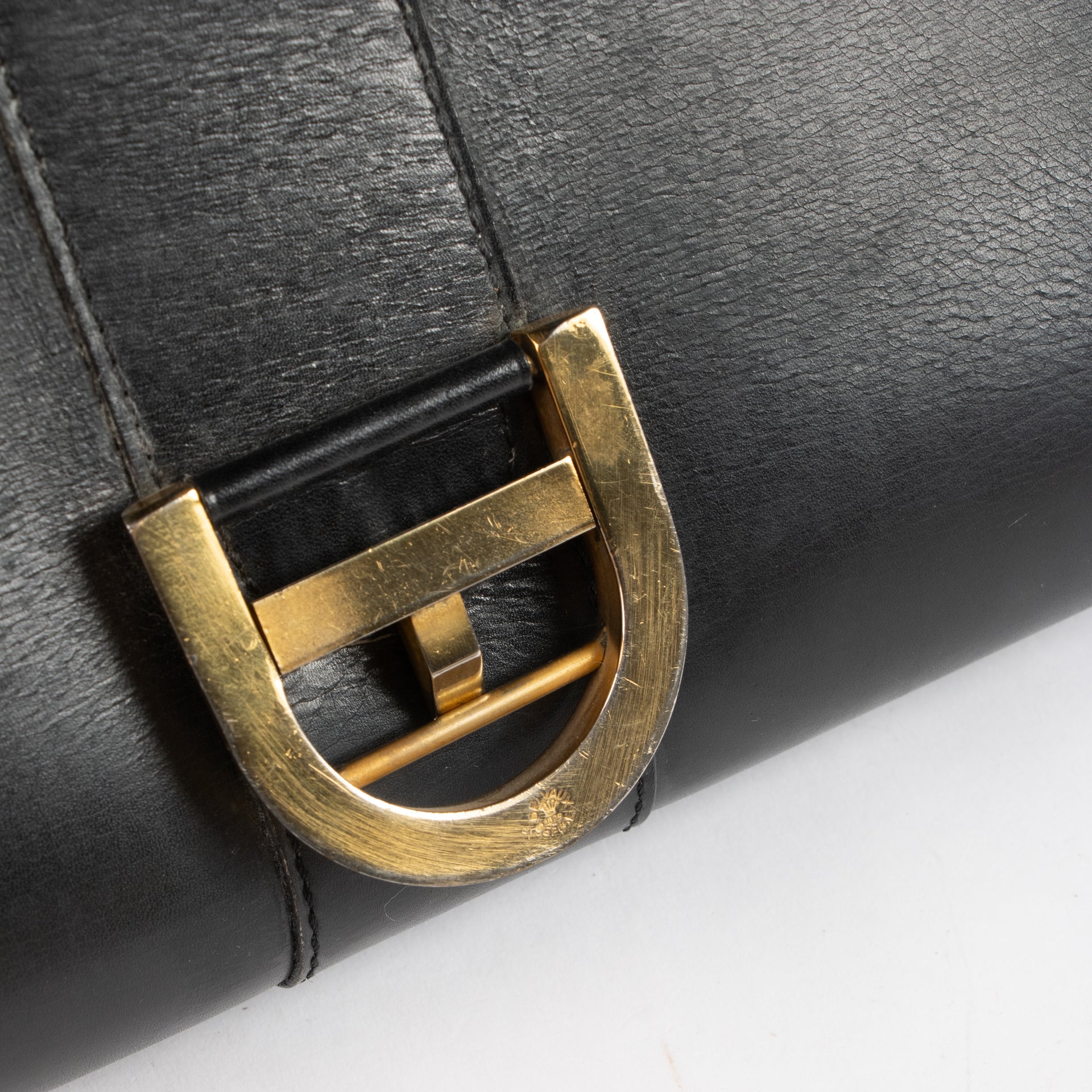 Delvaux 1974s Navy Box Calf Brillant PM Bag