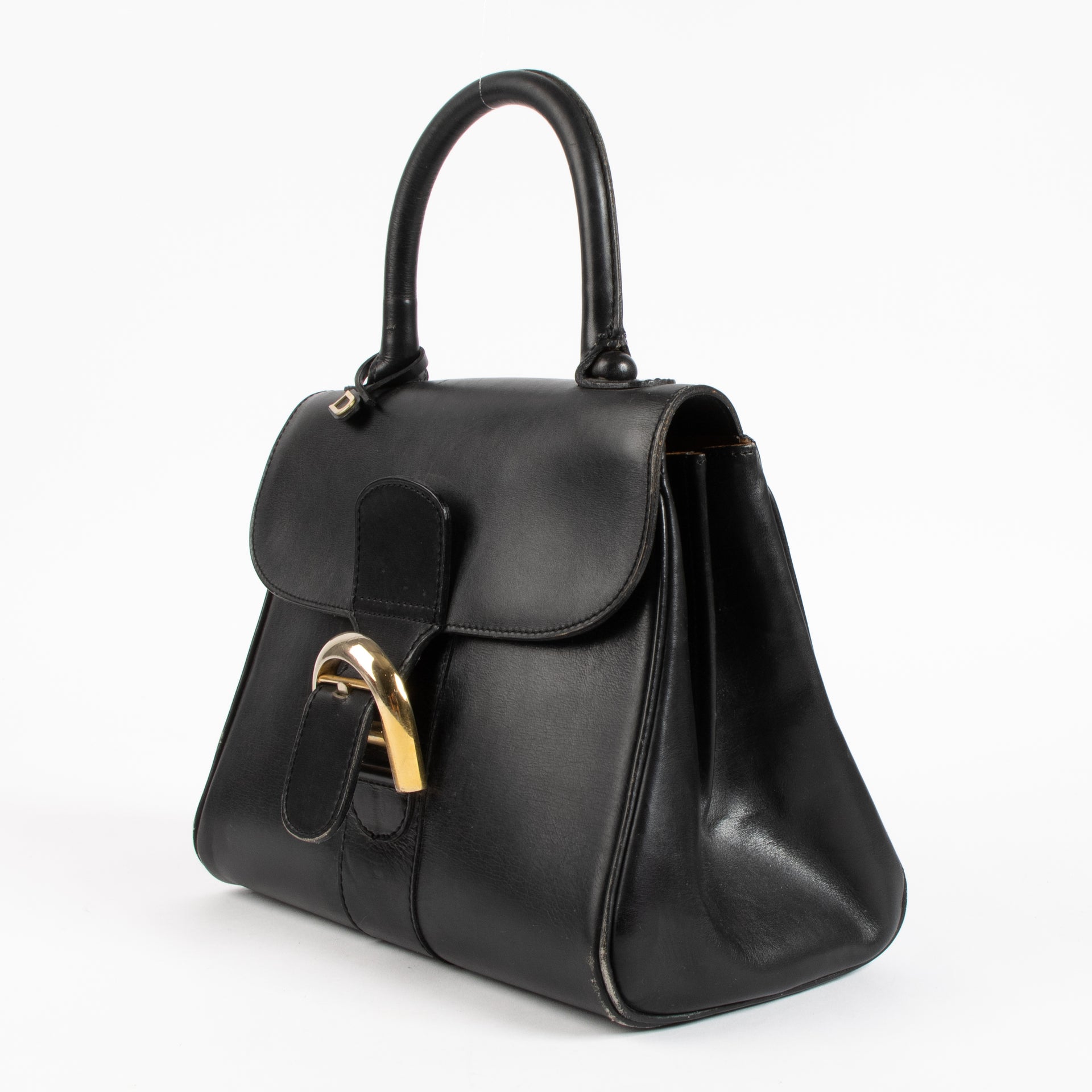 Delvaux 1974s Navy Box Calf Brillant PM Bag