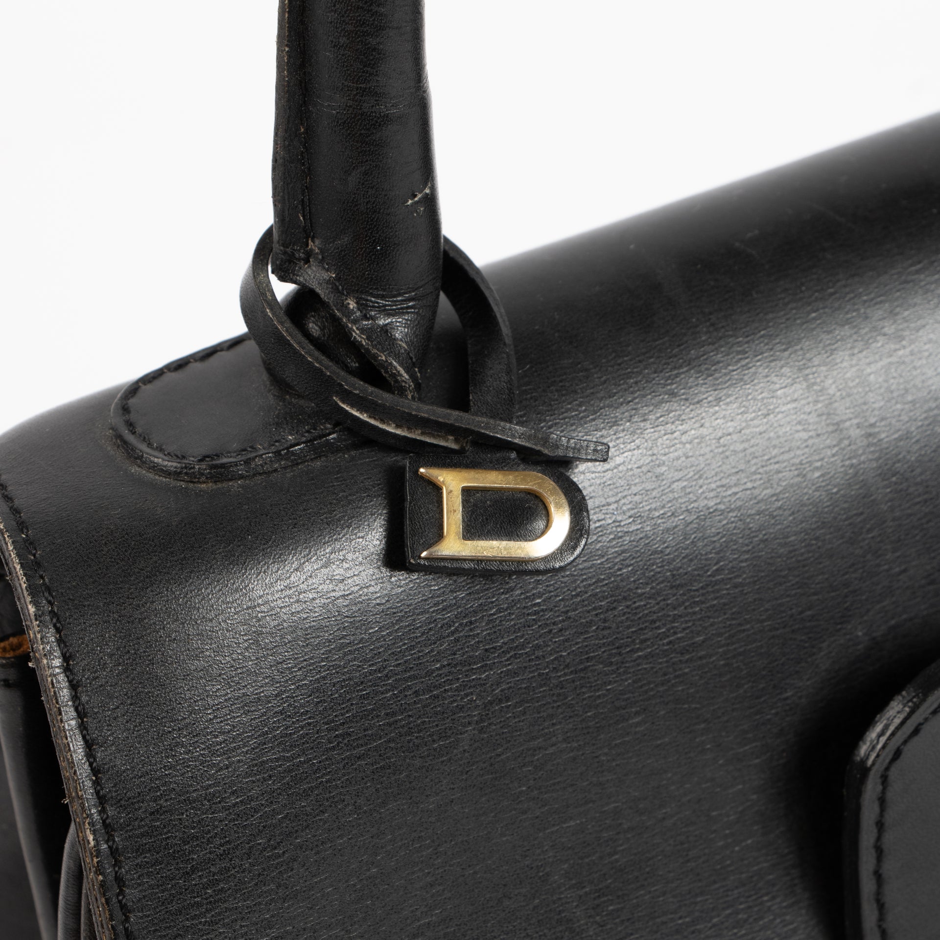 Delvaux 1974s Navy Box Calf Brillant PM Bag