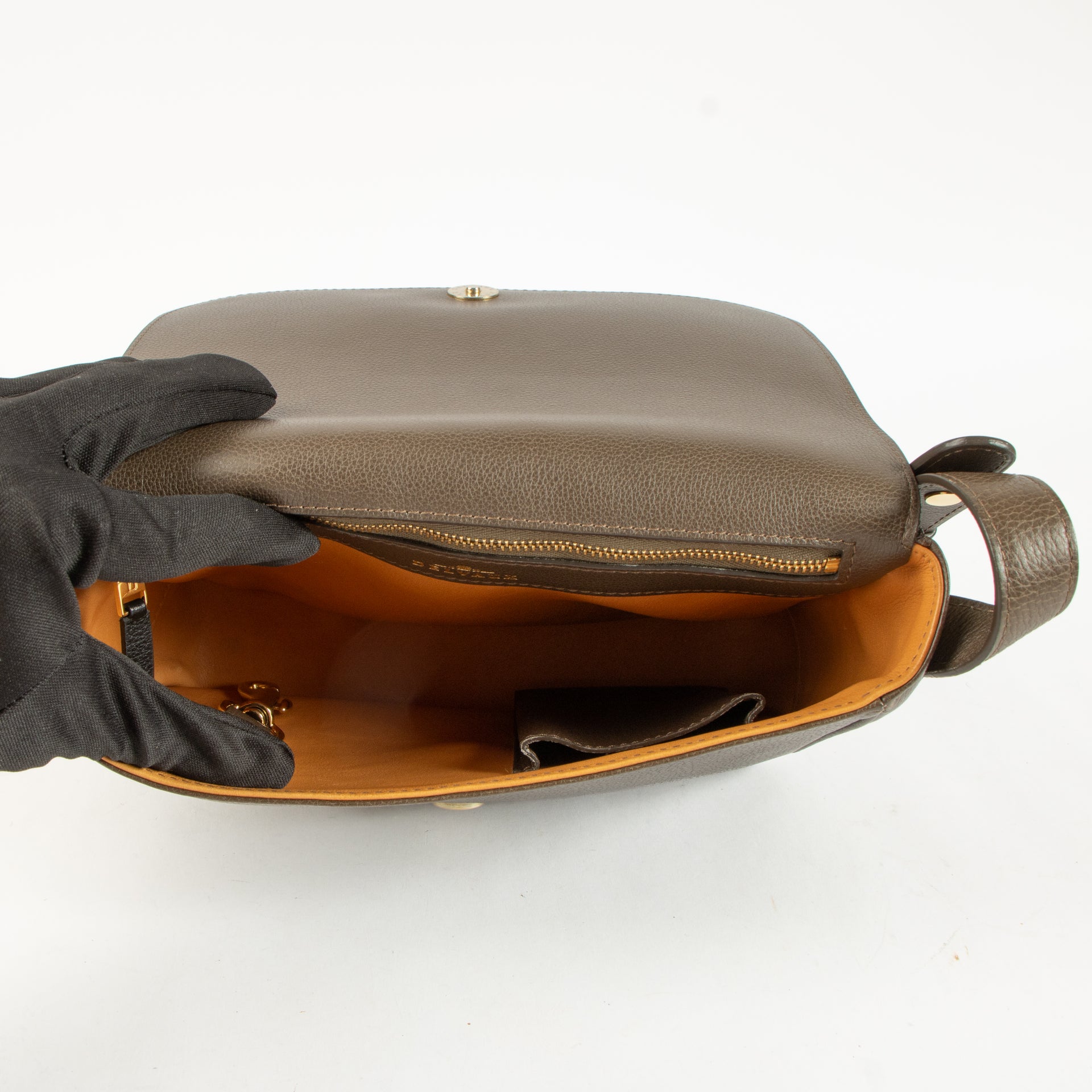 Shop the authentic Delvaux Brown Leather Small Messenger Bag on Labellov.com !
