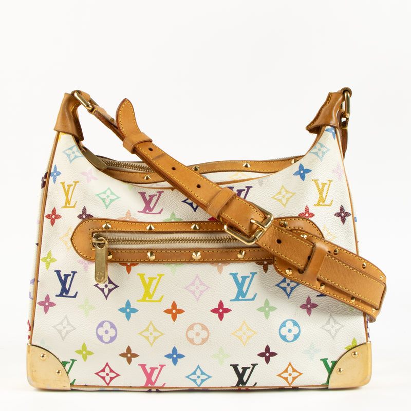 Louis Vuitton x TM White Monogram Multicolor Boulogne MM