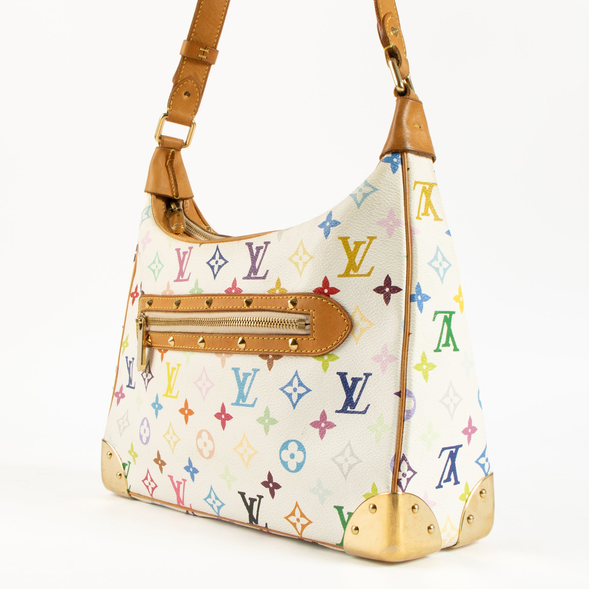 Louis Vuitton x TM White Monogram Multicolor Boulogne MM