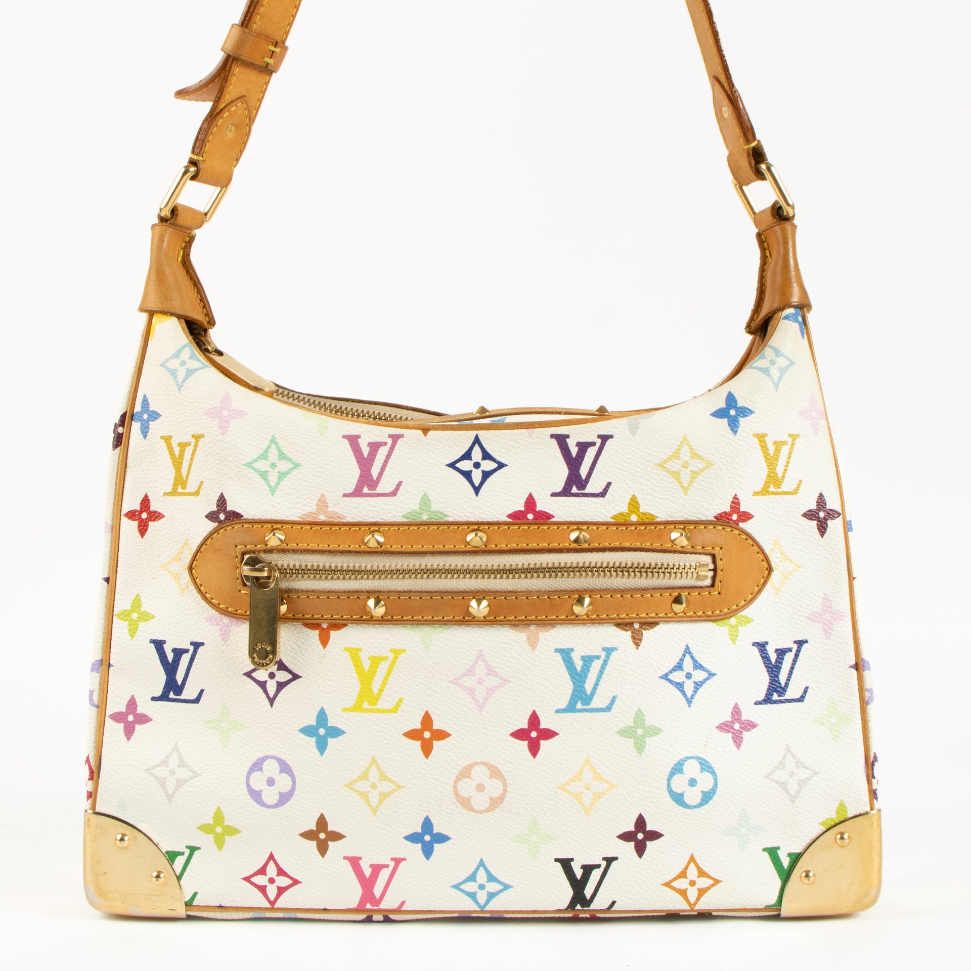 Louis Vuitton x TM White Monogram Multicolor Boulogne MM