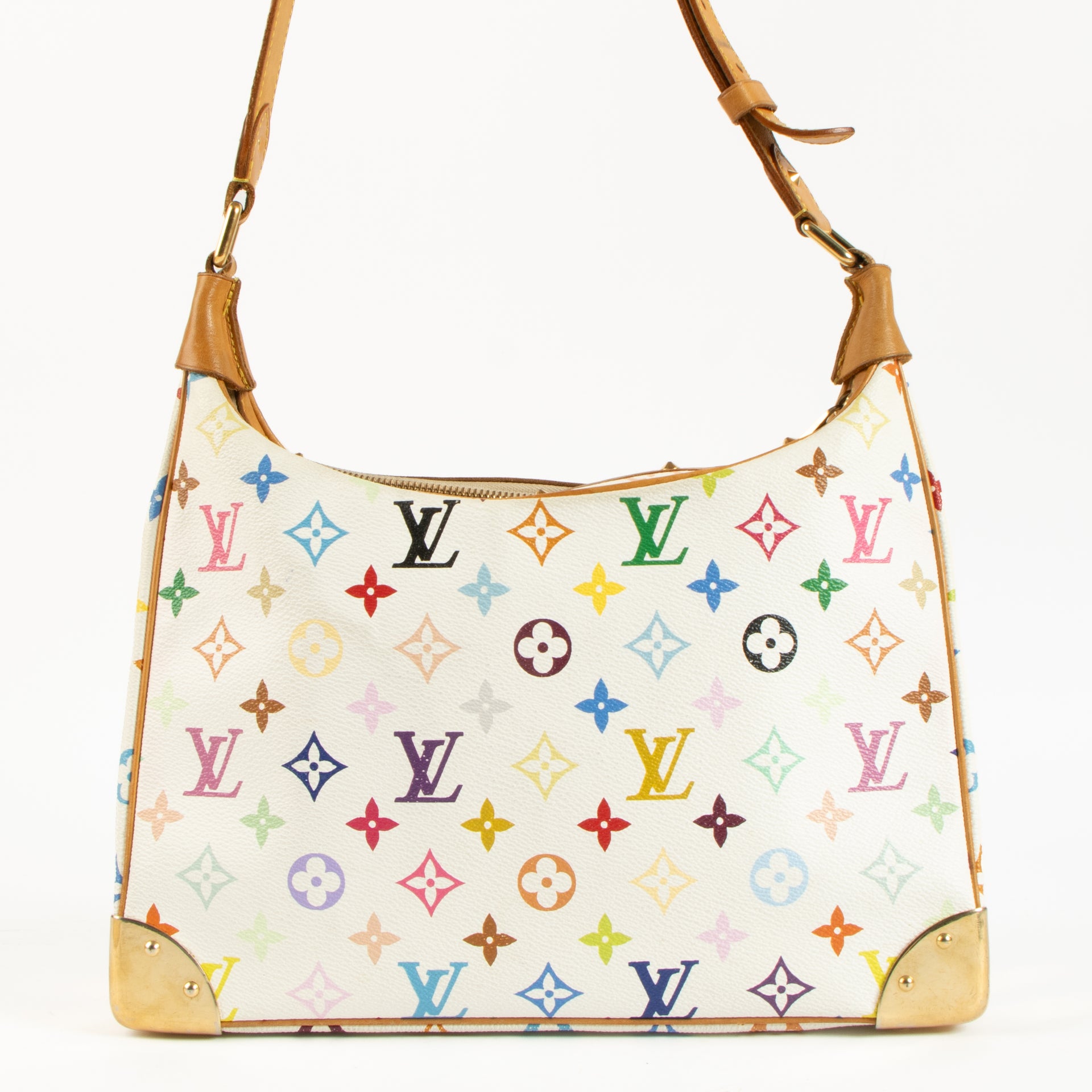 Louis Vuitton x TM White Monogram Multicolor Boulogne MM