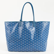 shop safe online at Labellov in Antwerp this authentic second hand Goyard Sky Blue Saint Louis PM Bag