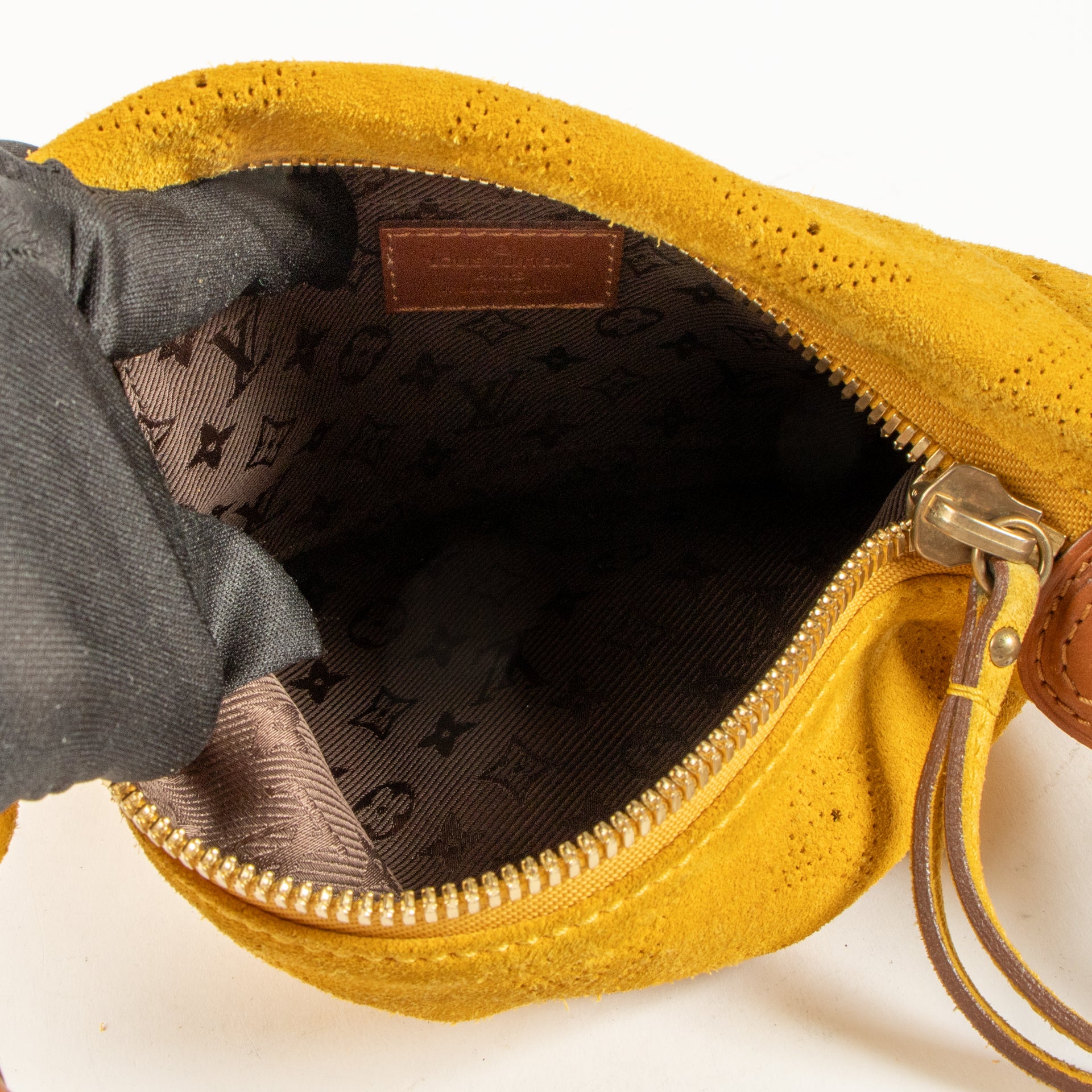 Louis Vuitton Mustard Mahina Suede Onatah PM Bag