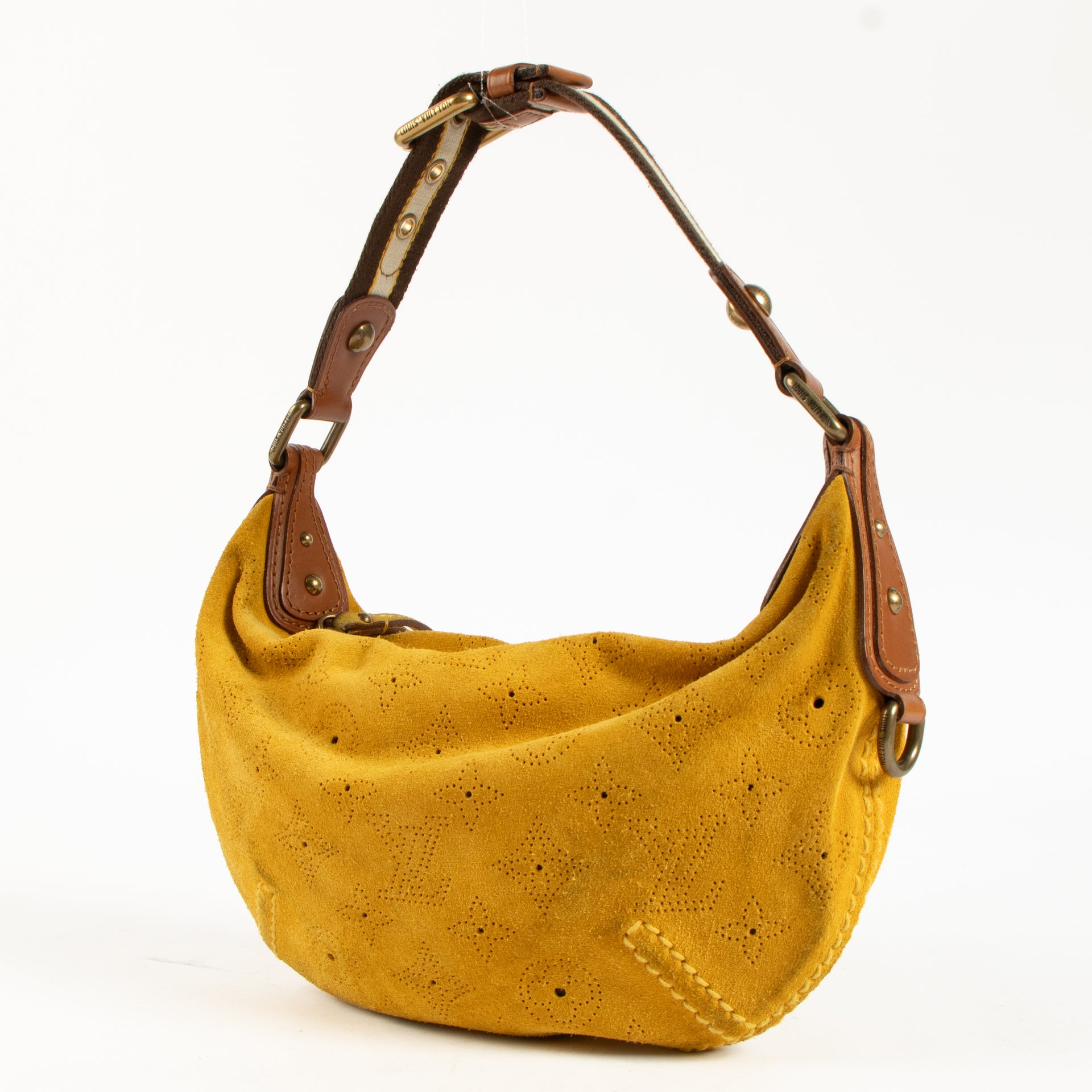 Louis Vuitton Mustard Mahina Suede Onatah PM Bag