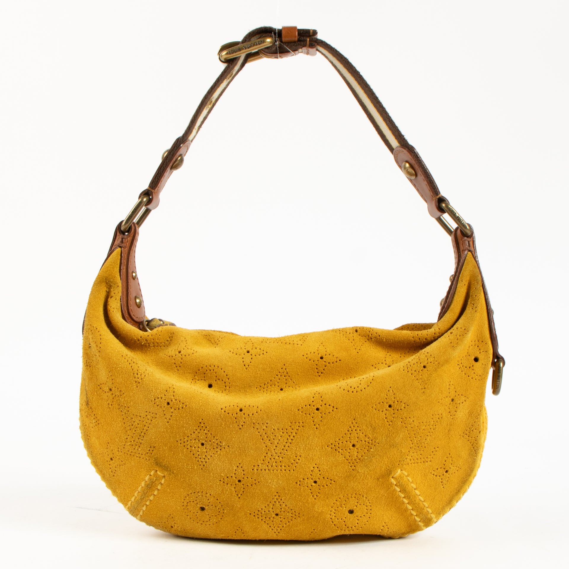 Louis Vuitton Mustard Mahina Suede Onatah PM Bag