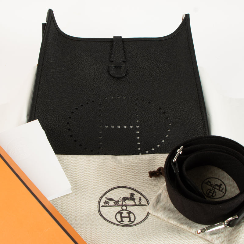 Hermes Evelyne III 29 Black Clemence PHW