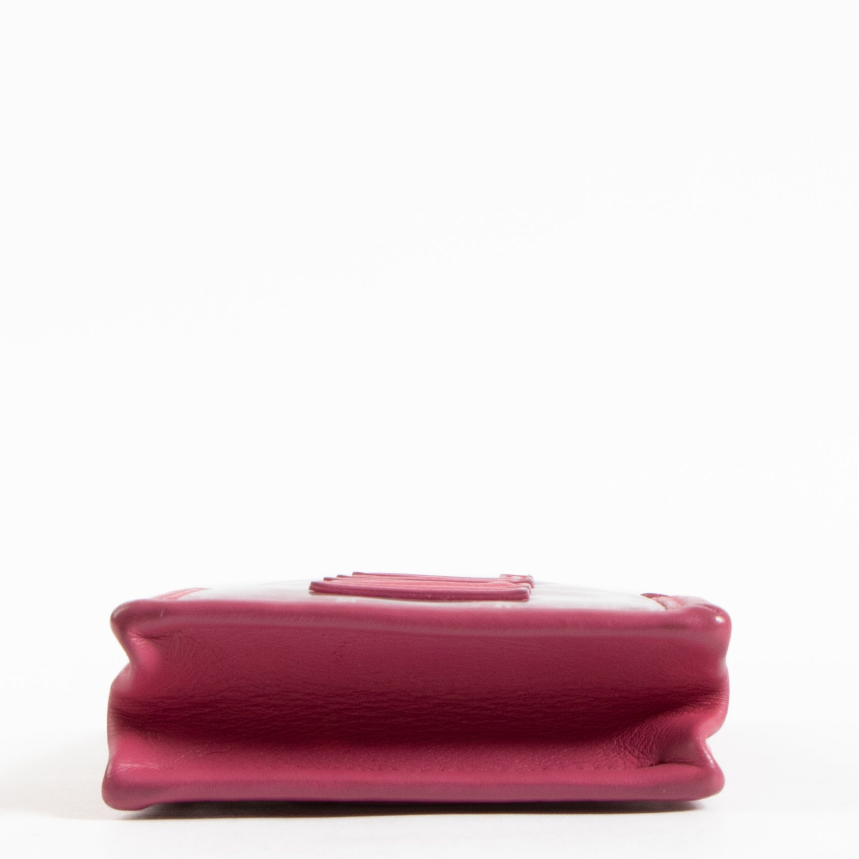 Shop authentic Chanel Pink Tweed PVC Phone Pouch with Chain on Labellov.com.