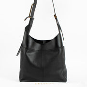 Shop Authentic Delvaux Black Leather So Cool MM Bag on Labellov.com