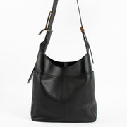 Shop Authentic Delvaux Black Leather So Cool MM Bag on Labellov.com