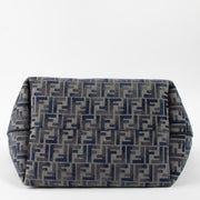 Shop this authentic Fendi Blue Denim FF-Jacquard Large Roll Tote Bag pre-loved on Labellov.com