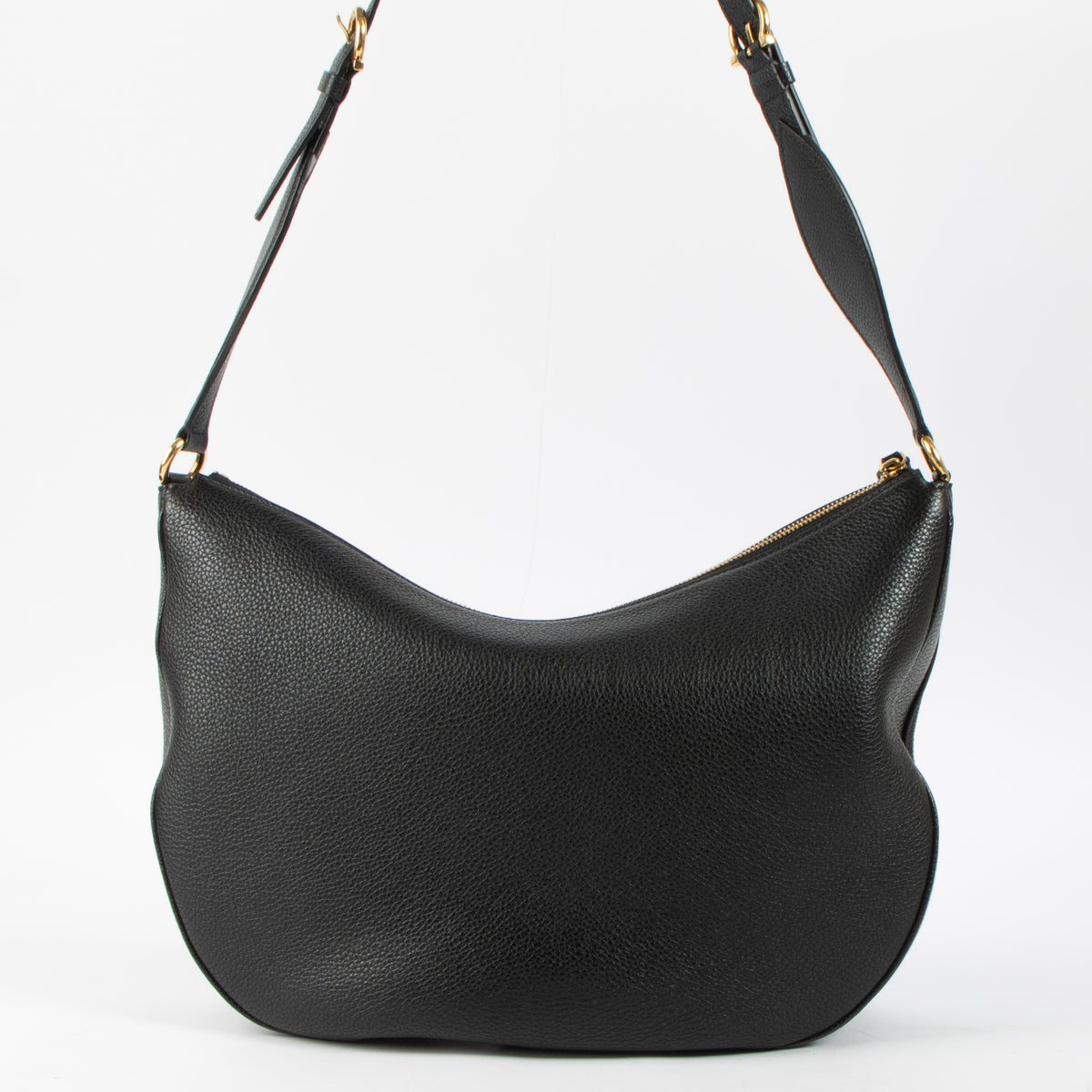 Shop this authentic Ferragamo Black Maxi Gancio Hobo Bag pre-loved on Labellov.com