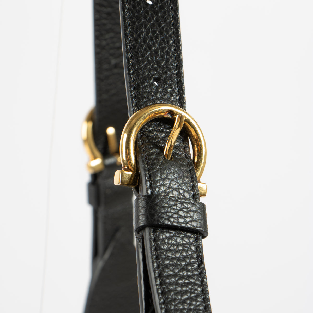 Shop this authentic Ferragamo Black Maxi Gancio Hobo Bag pre-loved on Labellov.com
