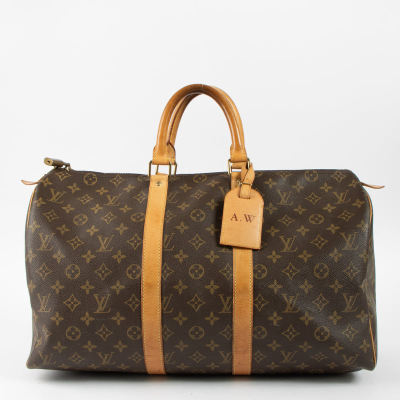 Shop this authentic Louis Vuitton Monogram Keepall 50 Bag pre-loved on Labellov.com