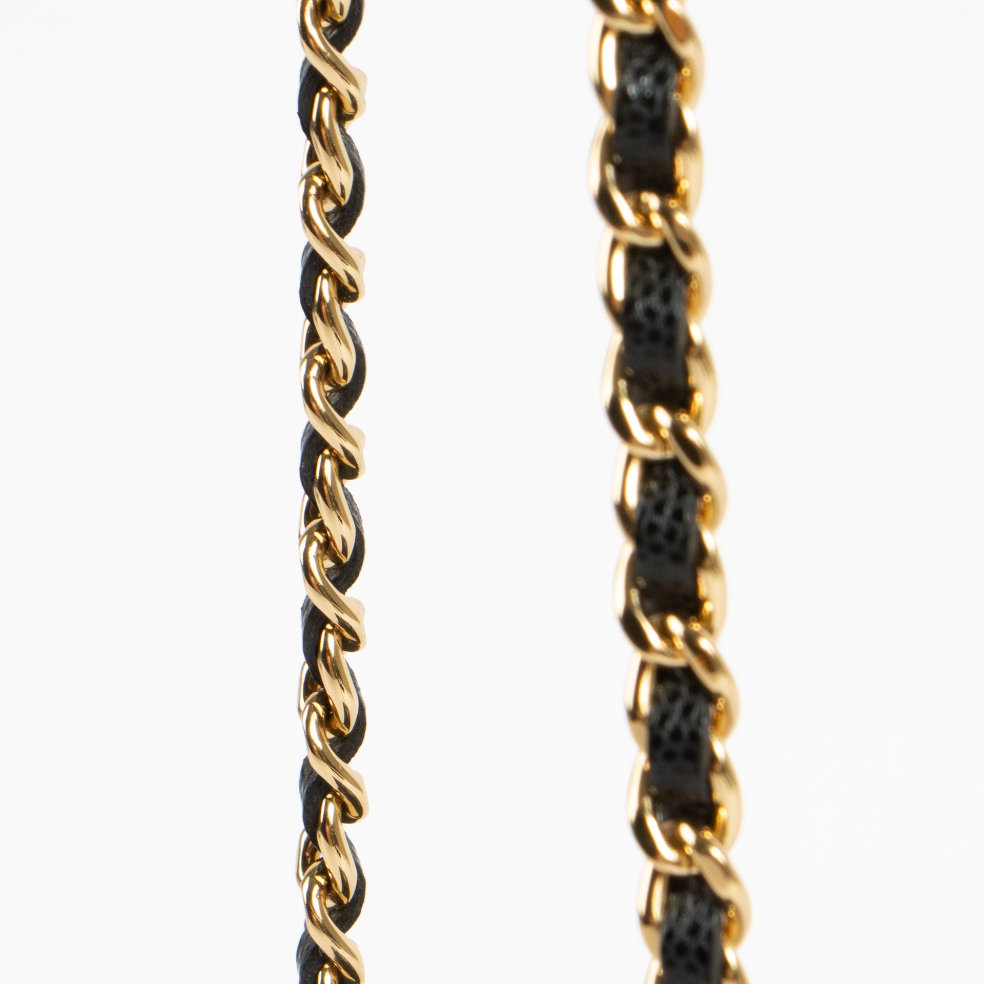Chanel Black Caviar Long Vanity with chain Bag