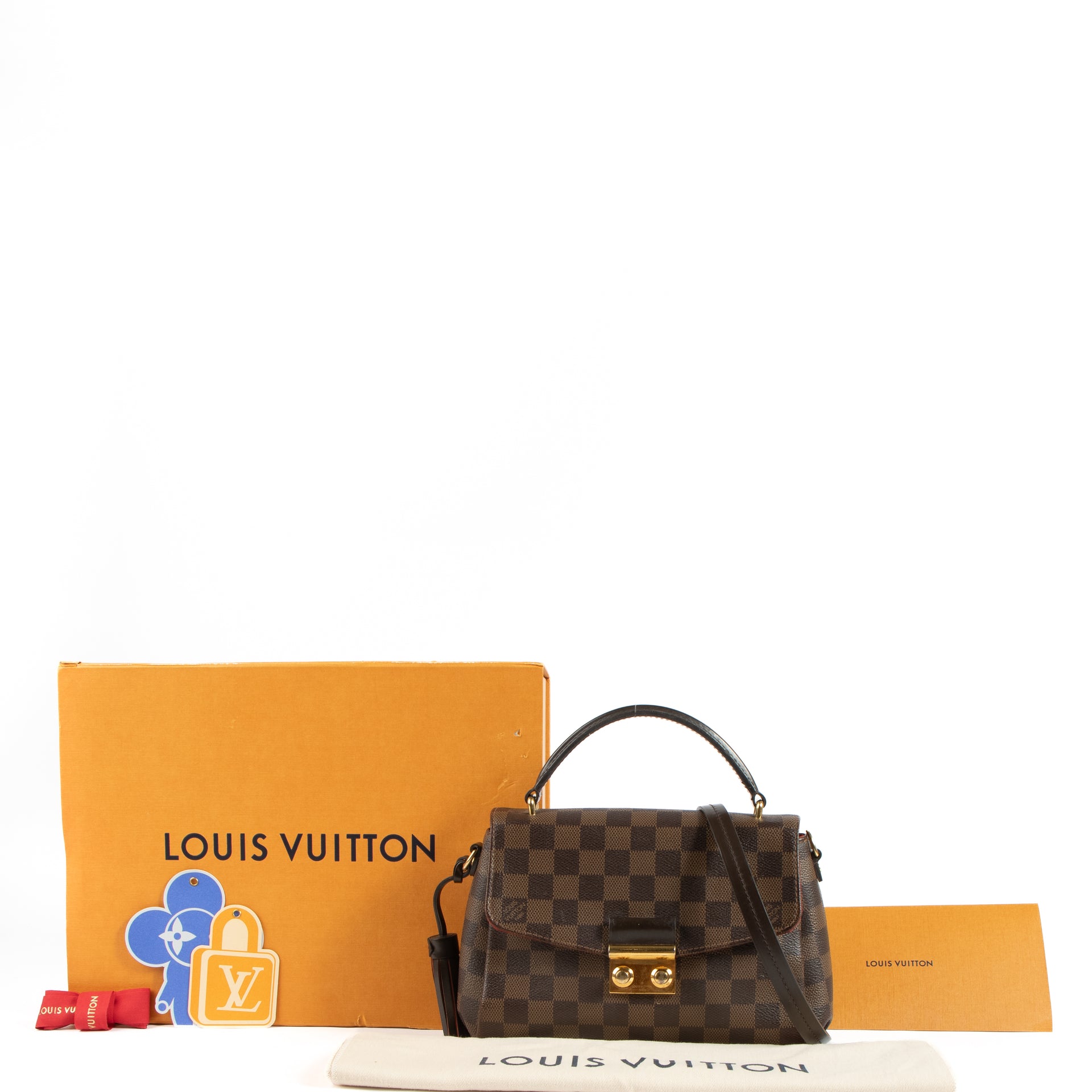 Shop authentic Louis Vuitton Damier Ebene Croisette Bag on Labellov.com.
