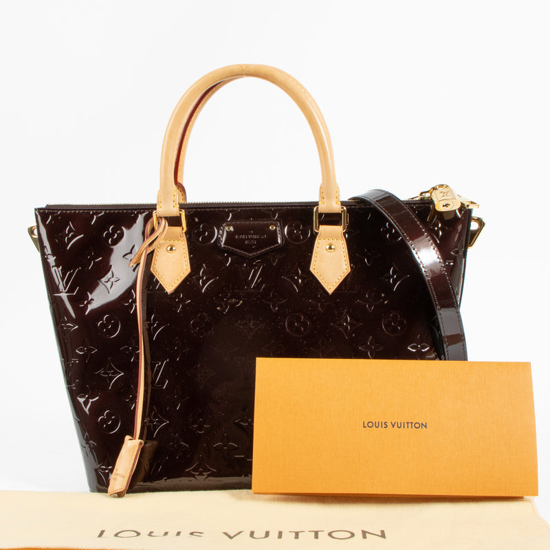 Shop the authentic Louis Vuitton Amarante Monogram Vernis Montebello Bag on Labellov.com !