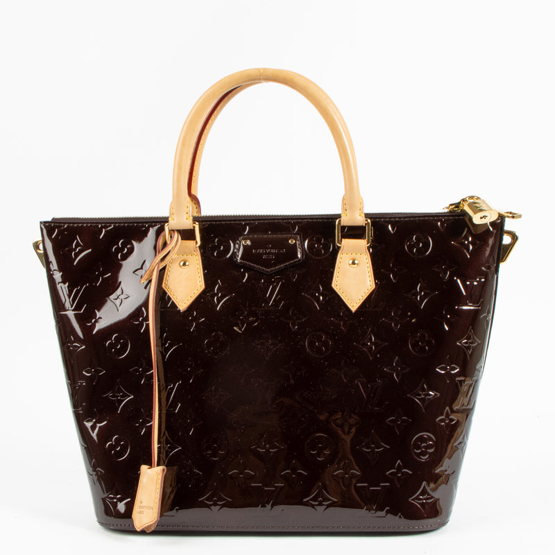 Shop the authentic Louis Vuitton Amarante Monogram Vernis Montebello Bag on Labellov.com !