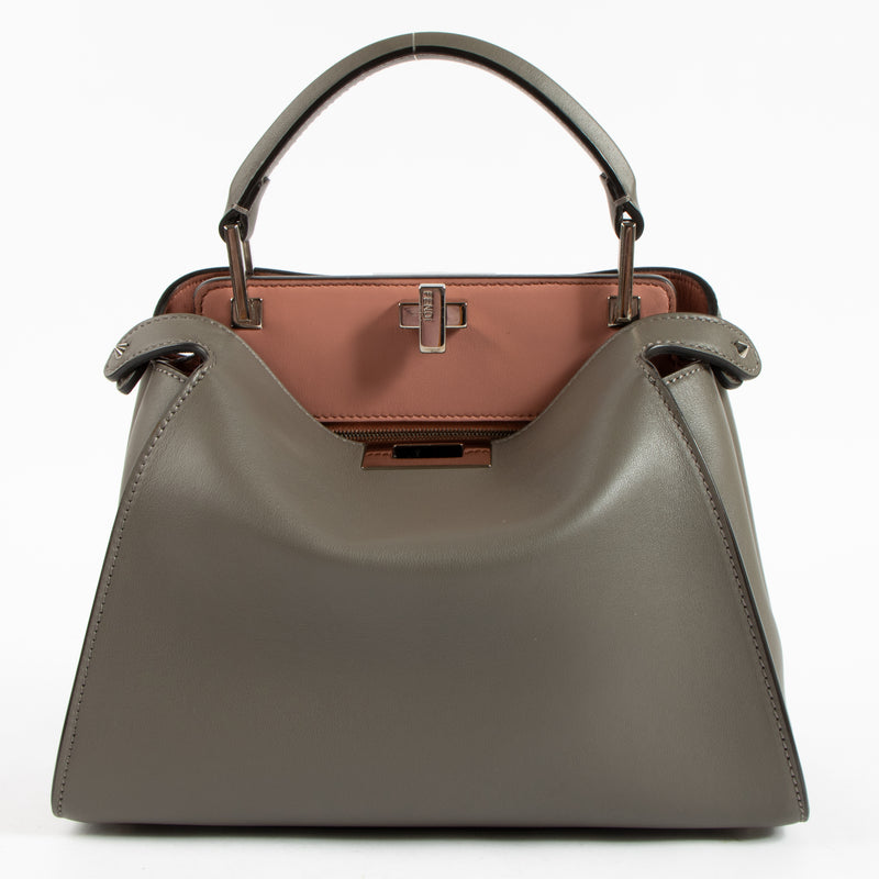 Fendi Foresta Grey Peekaboo Essentially Bag